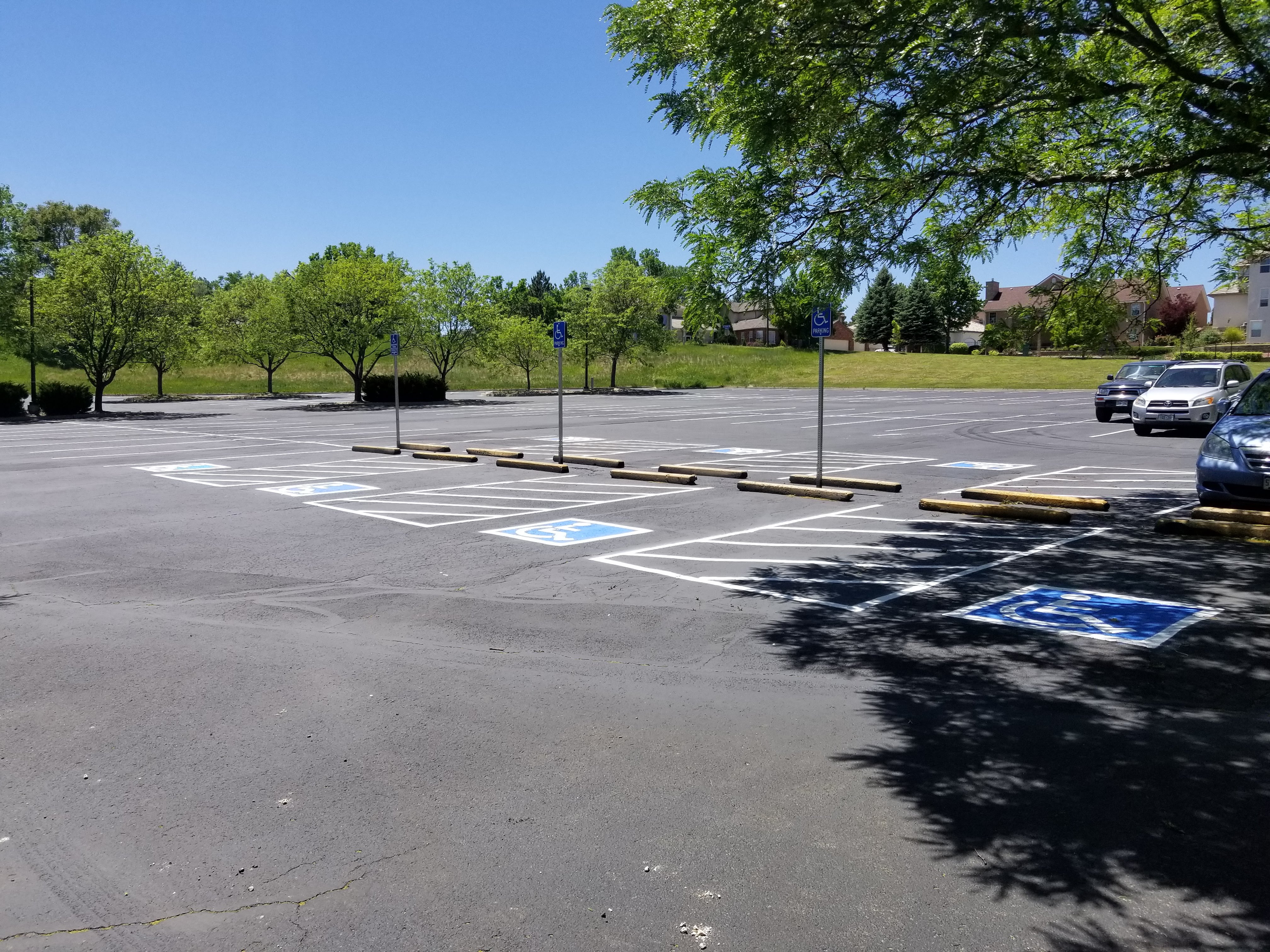 Parking lot striping project 27 by Big Blu's