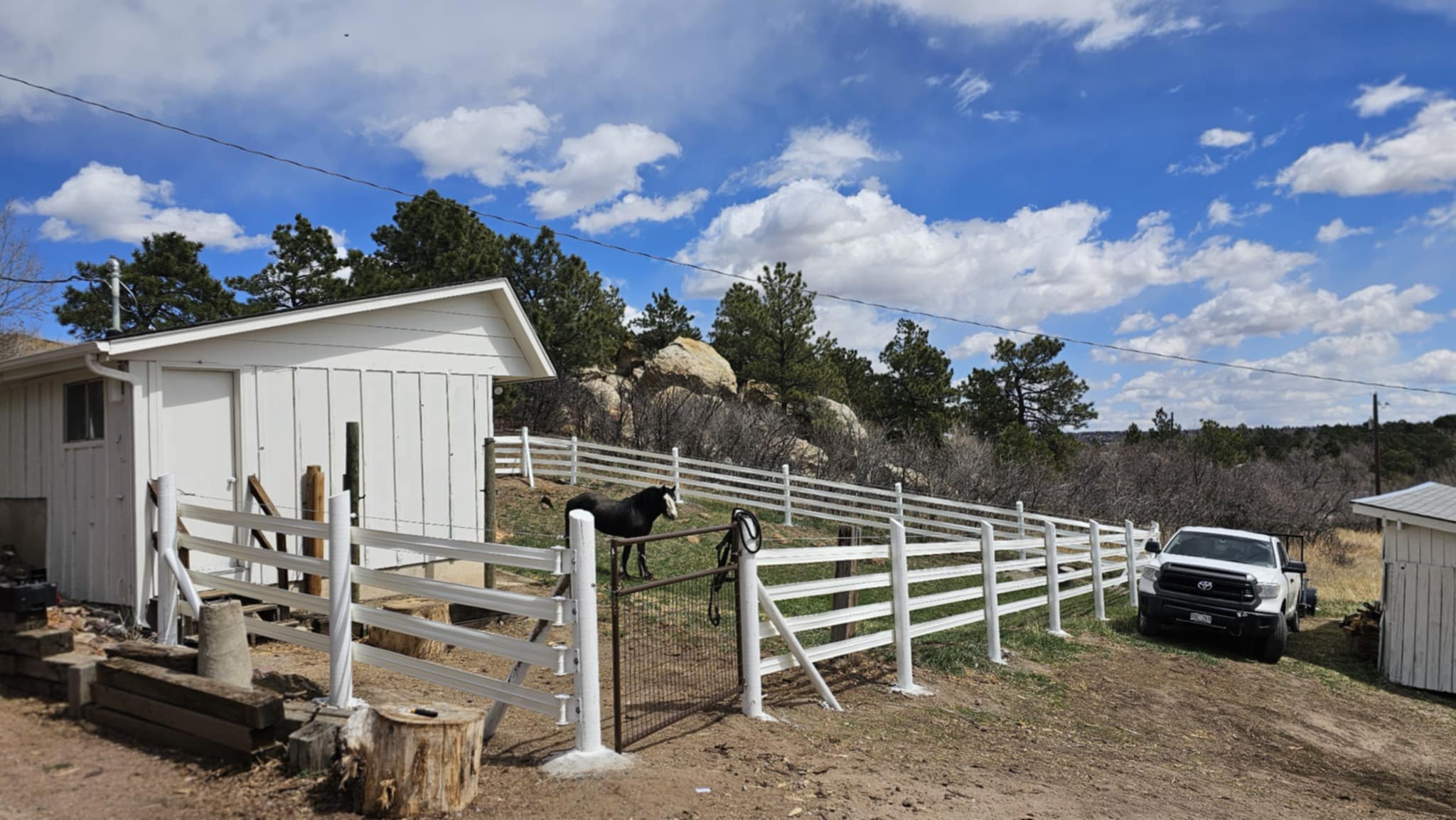 Big Blu's fencing project 40 in Colorado Springs