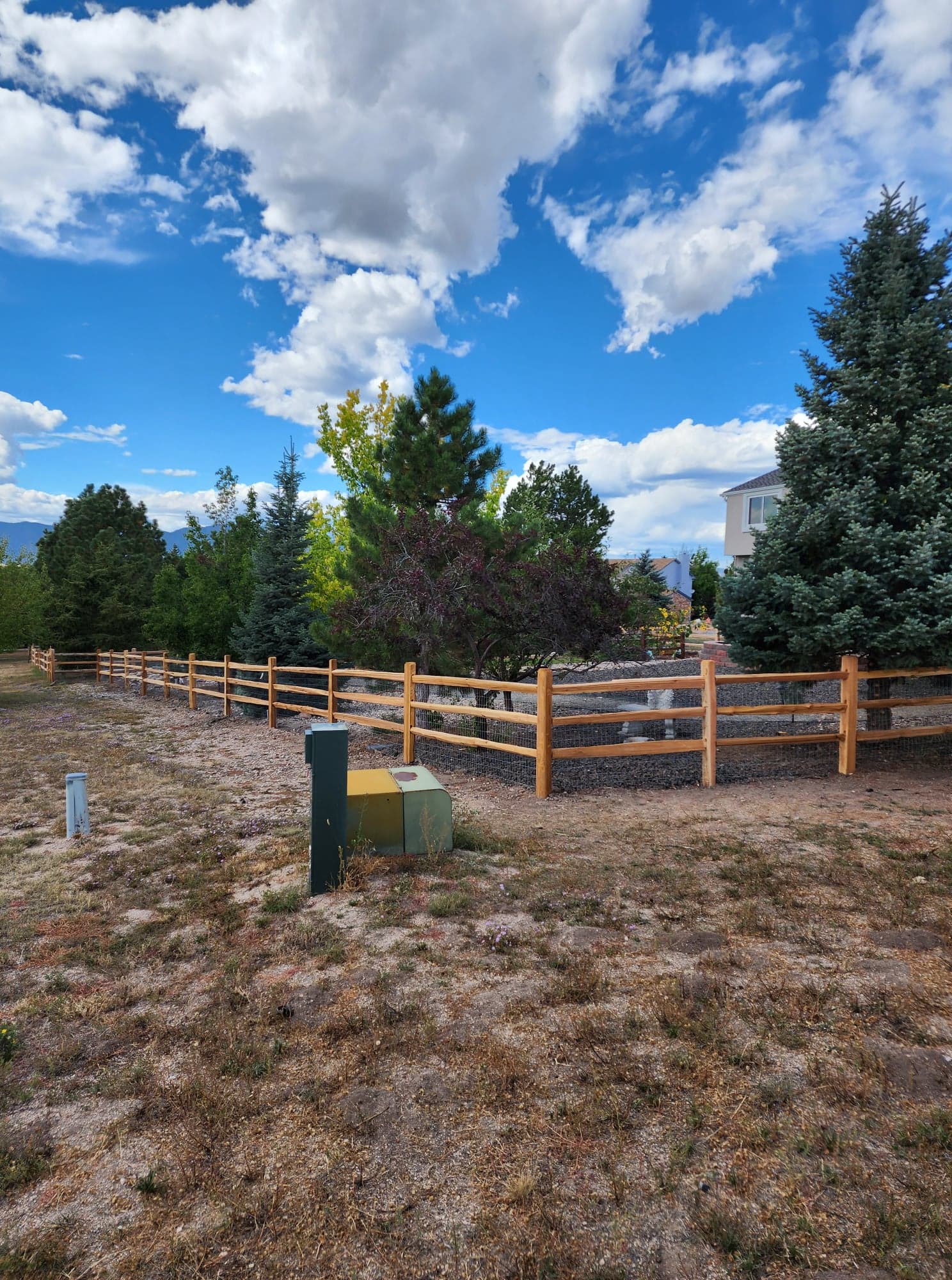 Big Blu's fencing project 44 in Colorado Springs
