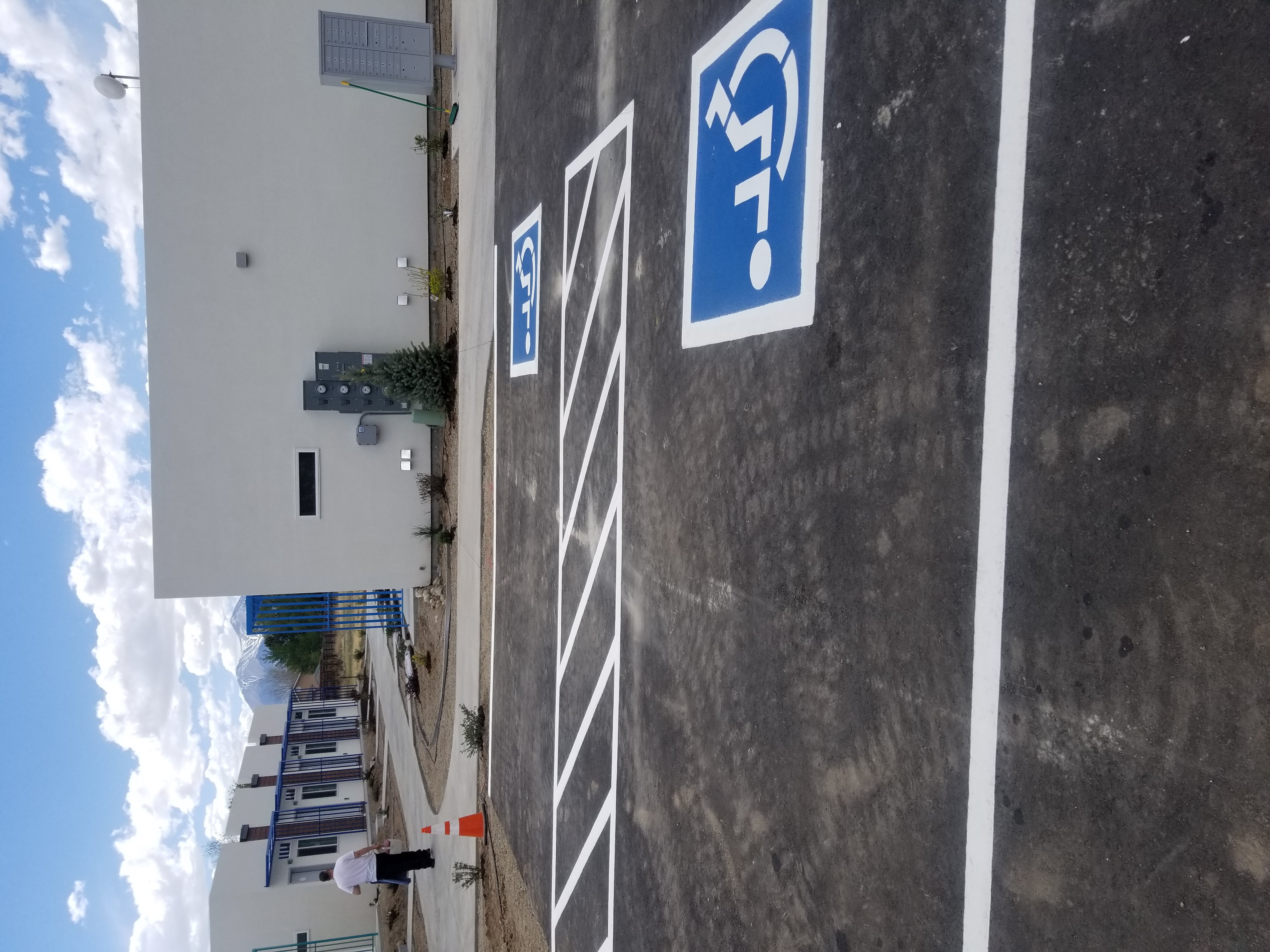 Parking lot striping project 15 by Big Blu's