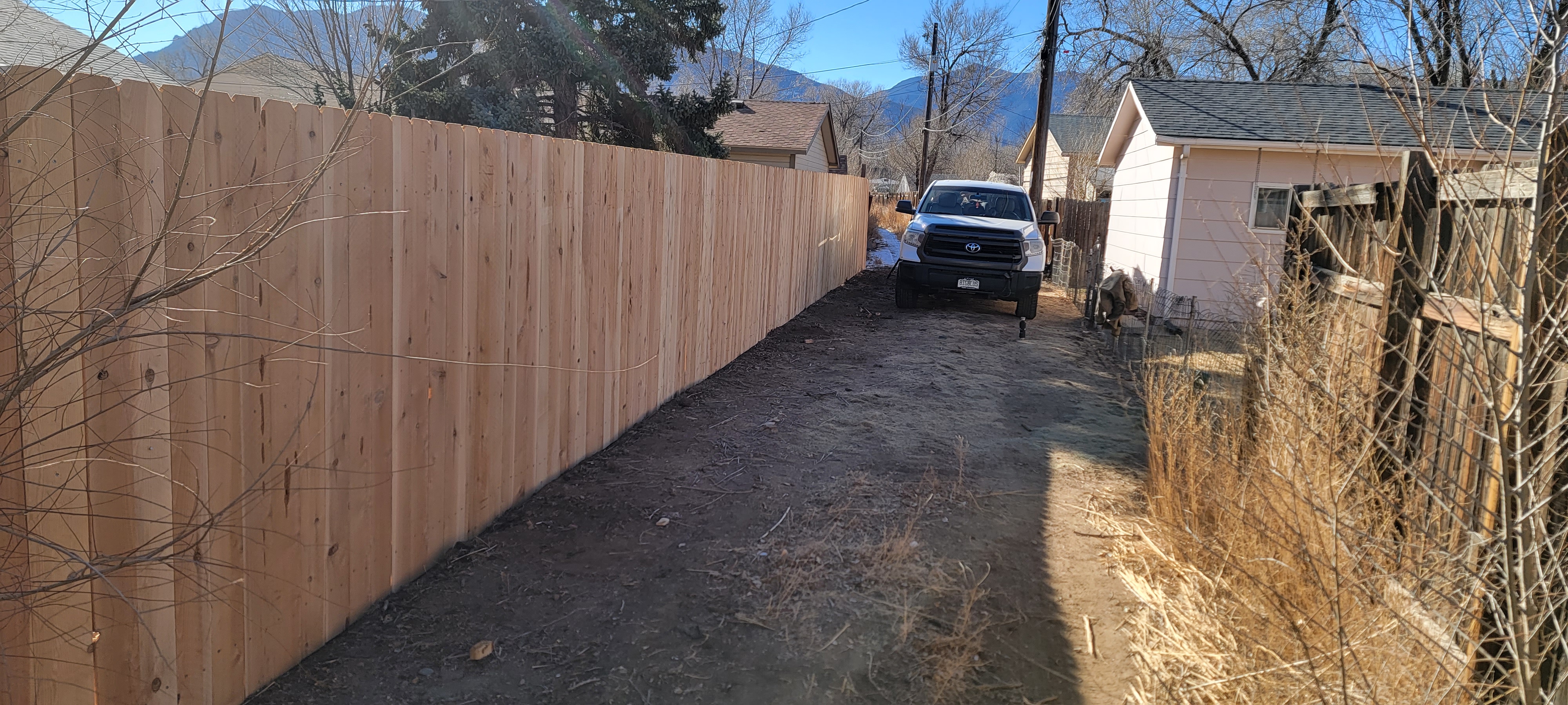 Big Blu's fencing project 72 in Colorado Springs
