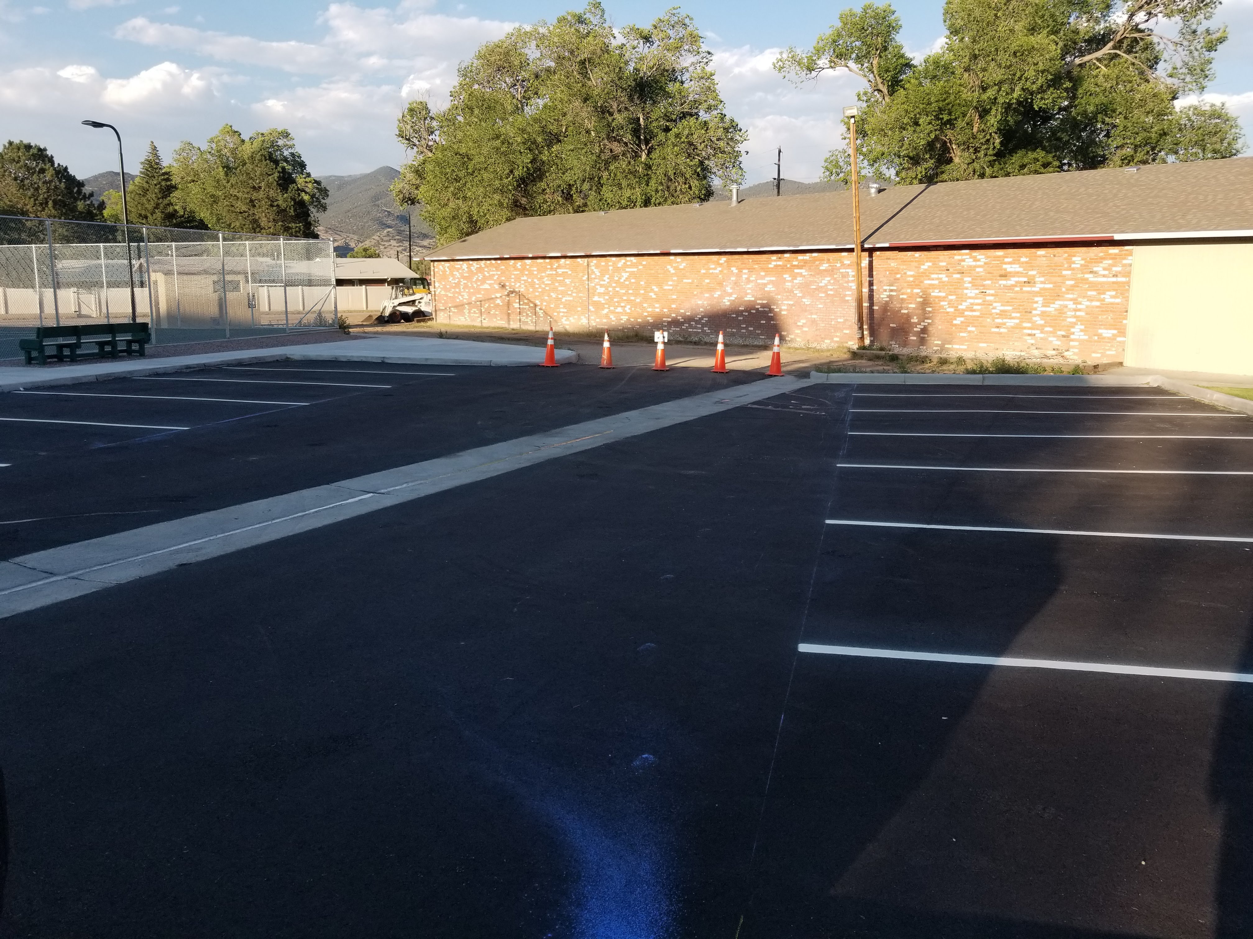 Parking lot striping project 28 by Big Blu's