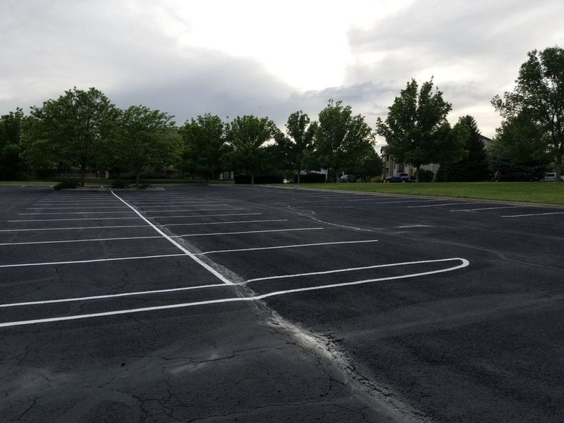 Parking lot striping project 5 by Big Blu's