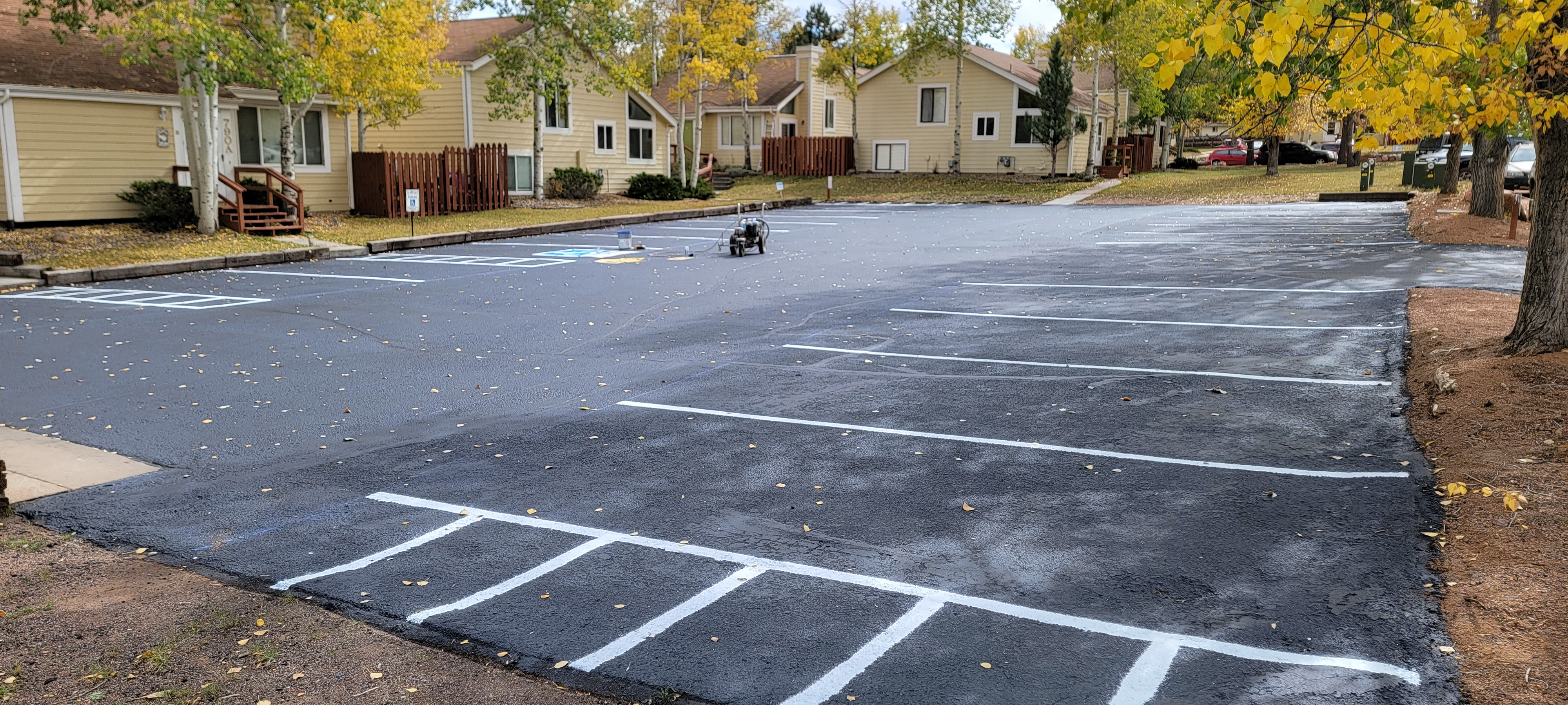 Parking lot striping project 36 by Big Blu's