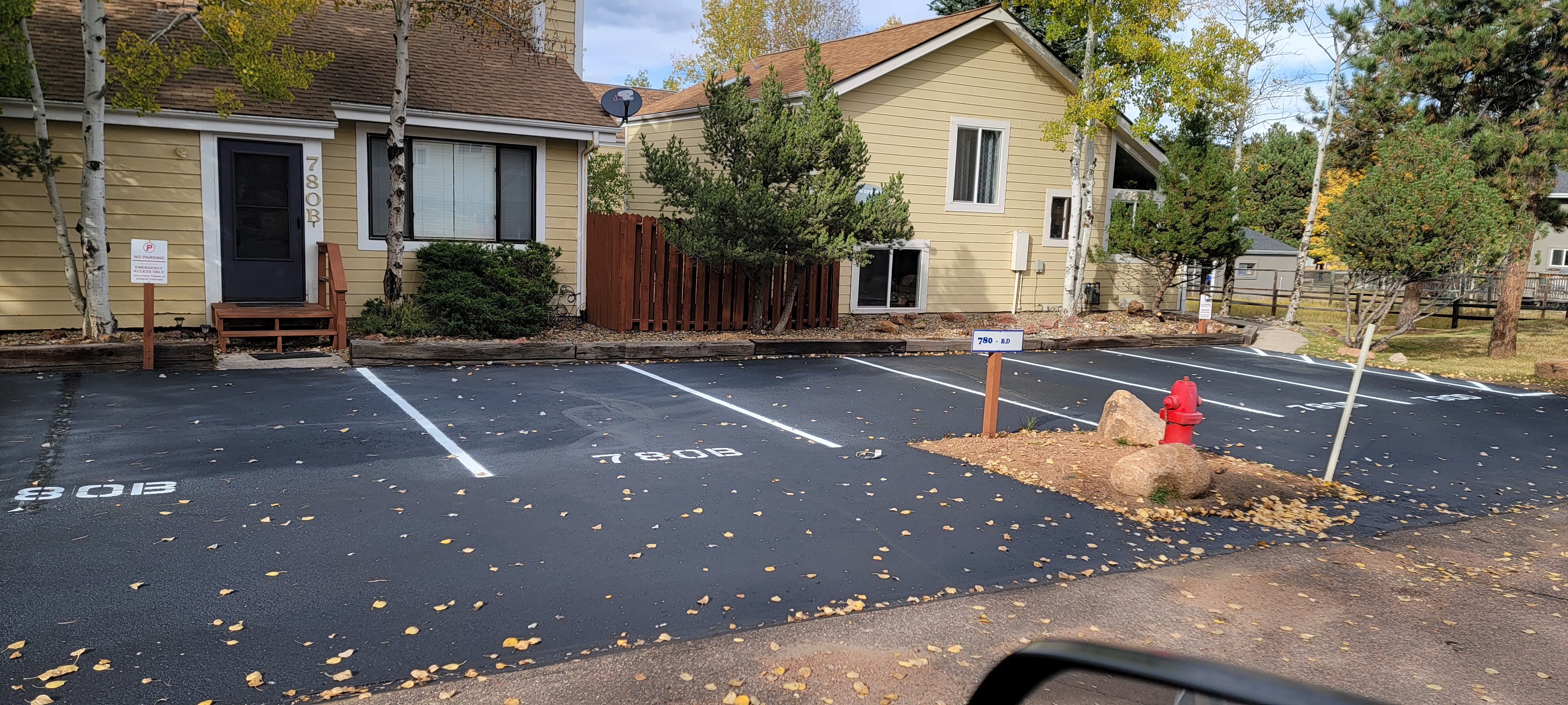 Parking lot striping project 42 by Big Blu's