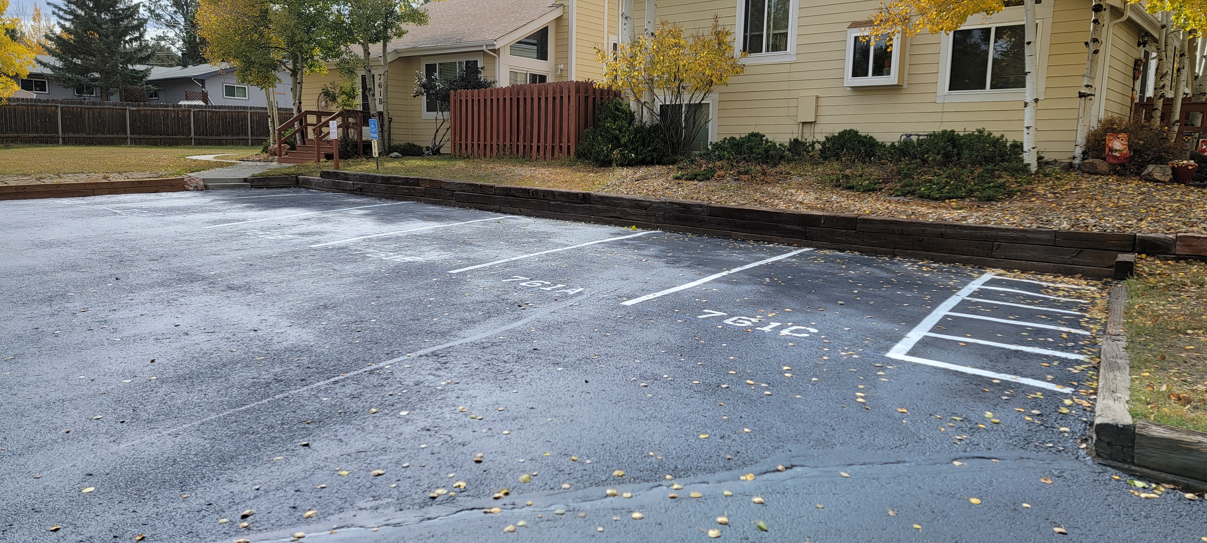 Parking lot striping project 45 by Big Blu's