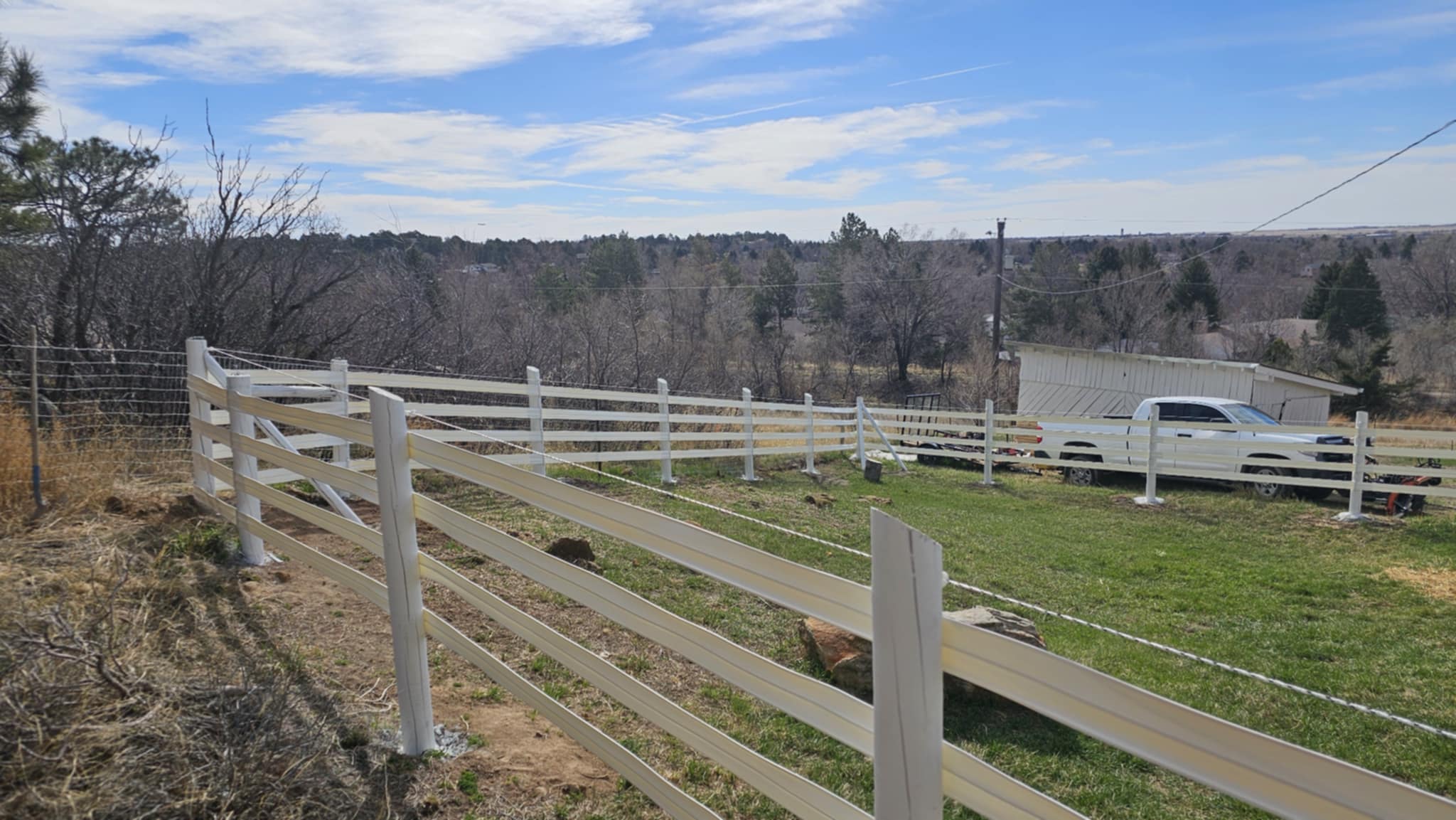 Big Blu's fencing project 36 in Colorado Springs