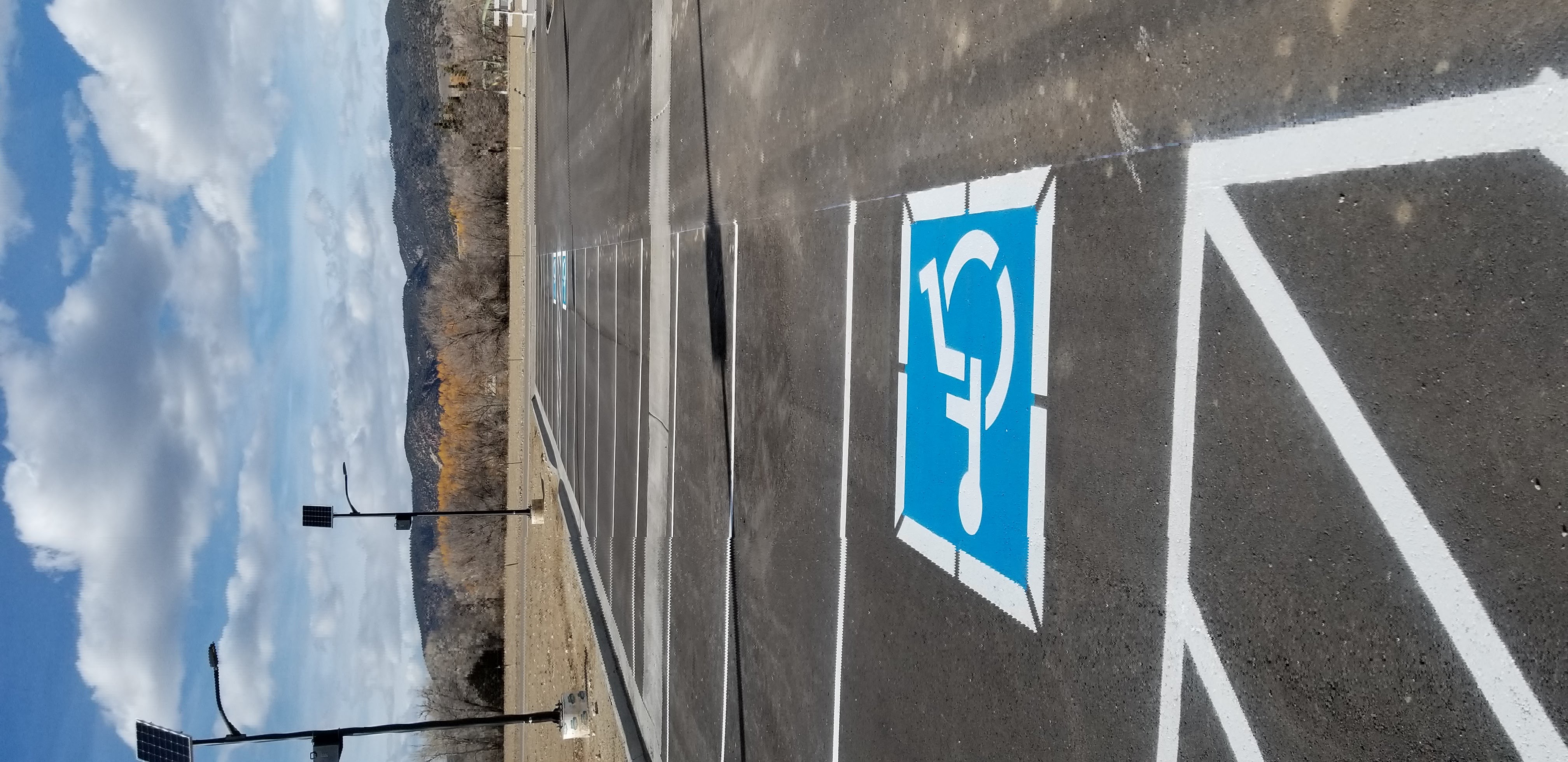 Parking lot striping project 33 by Big Blu's