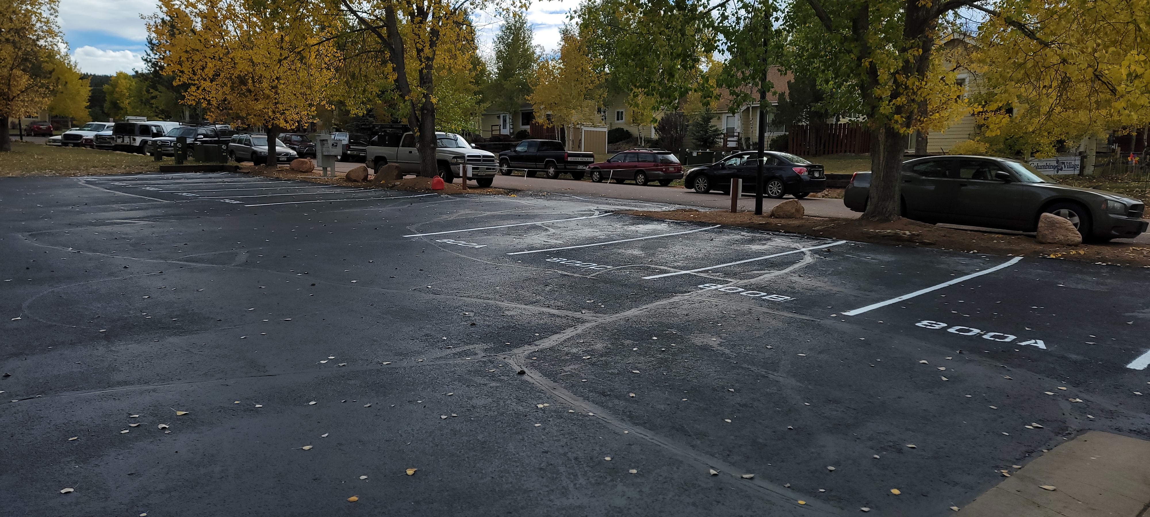Parking lot striping project 40 by Big Blu's