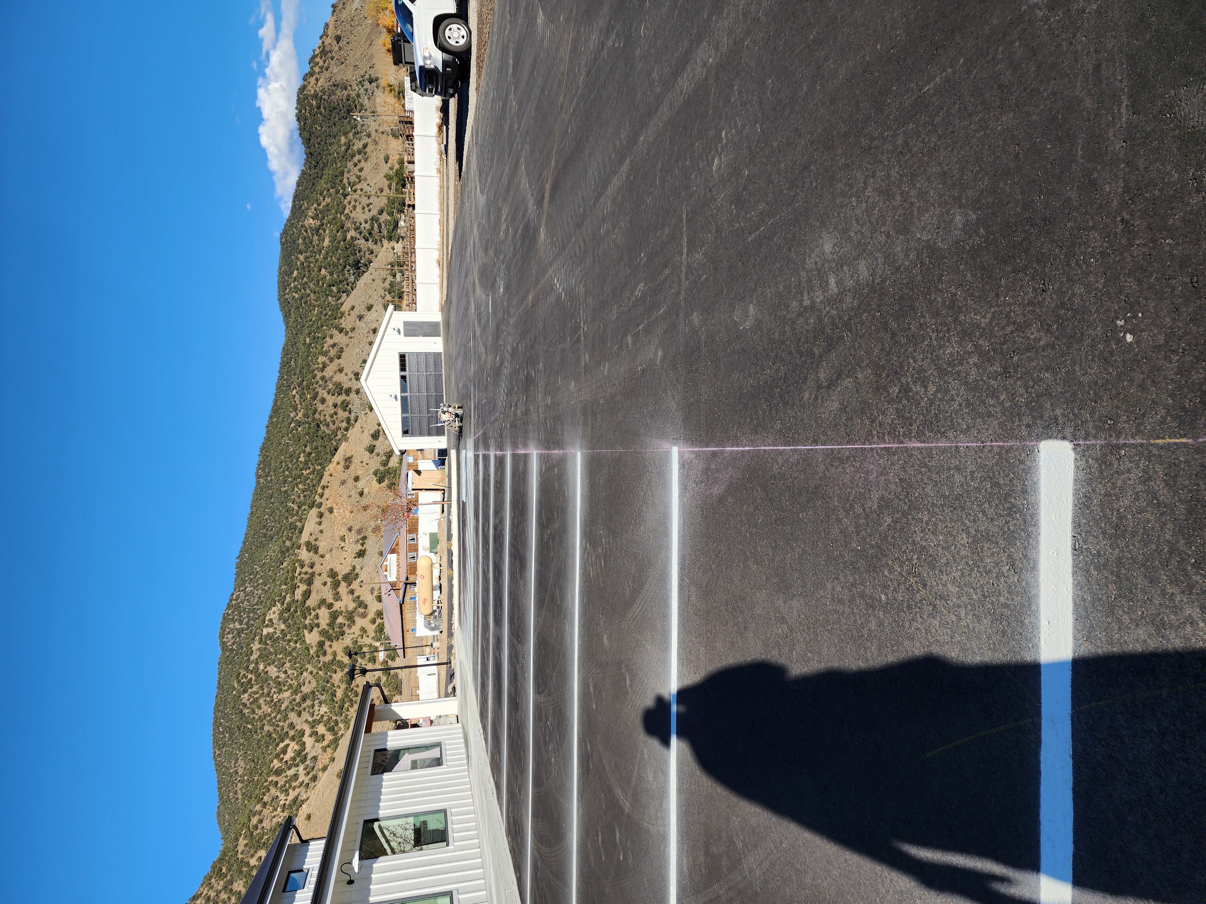 Parking lot striping project 60 by Big Blu's