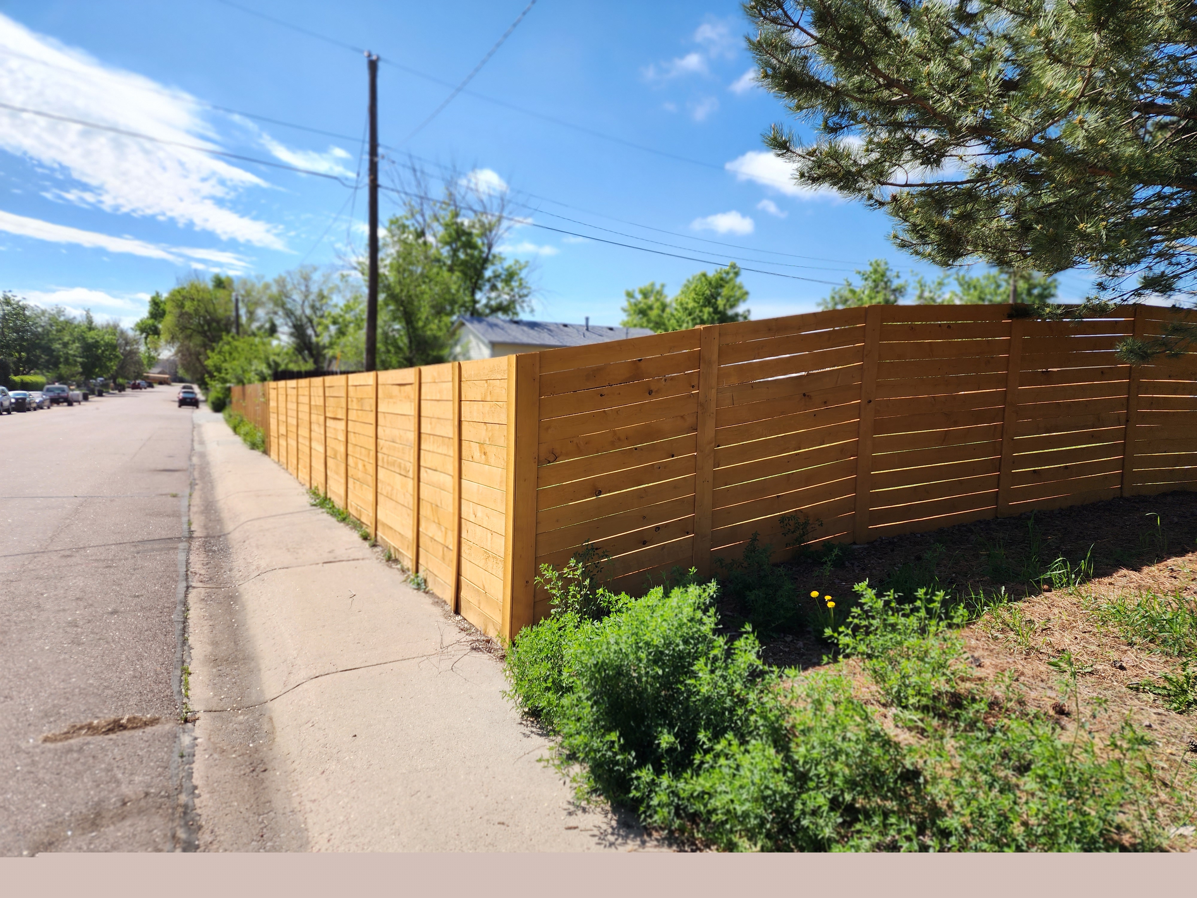 Big Blu's fencing project 80 in Colorado Springs