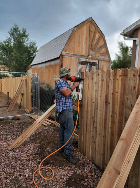 Big Blu's fencing project 19 in Colorado Springs