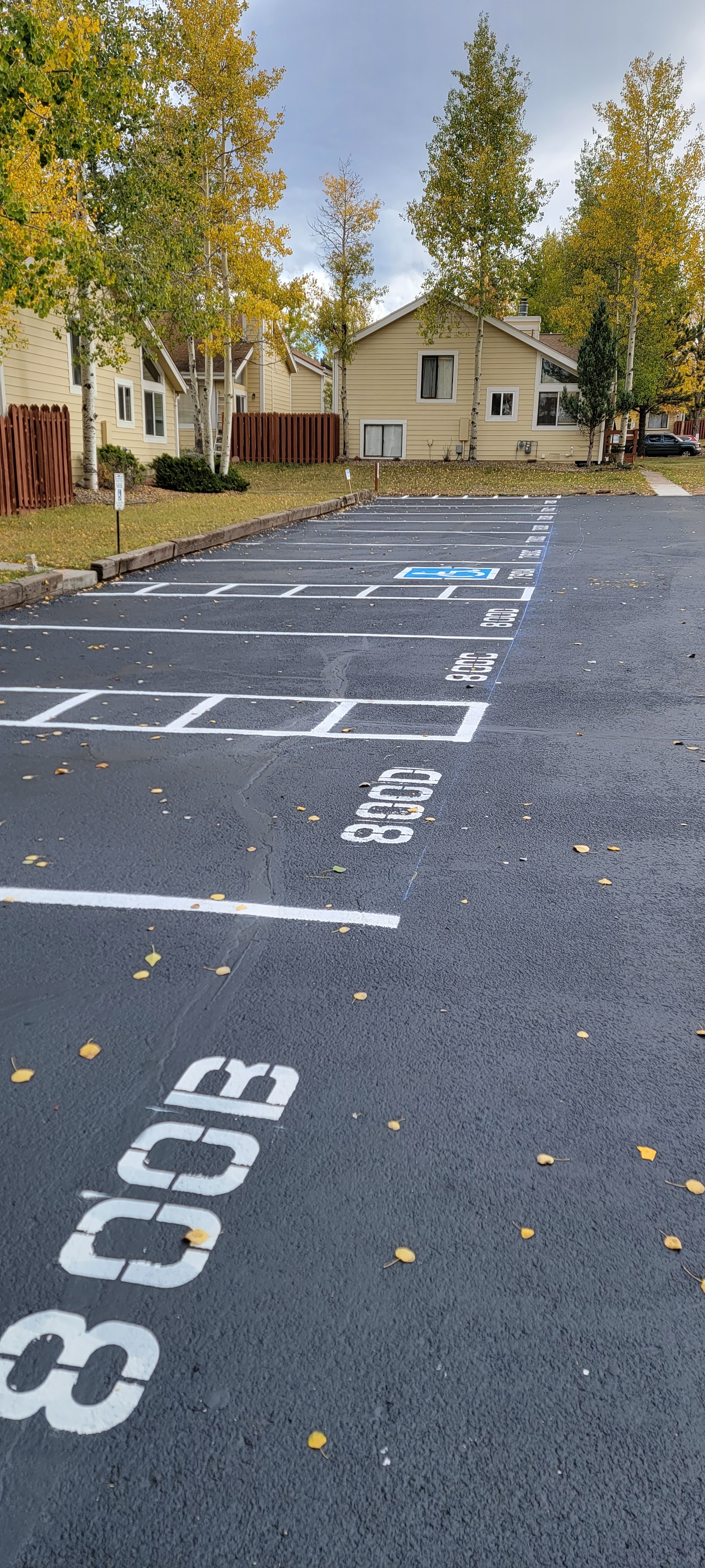 Parking lot striping project 39 by Big Blu's