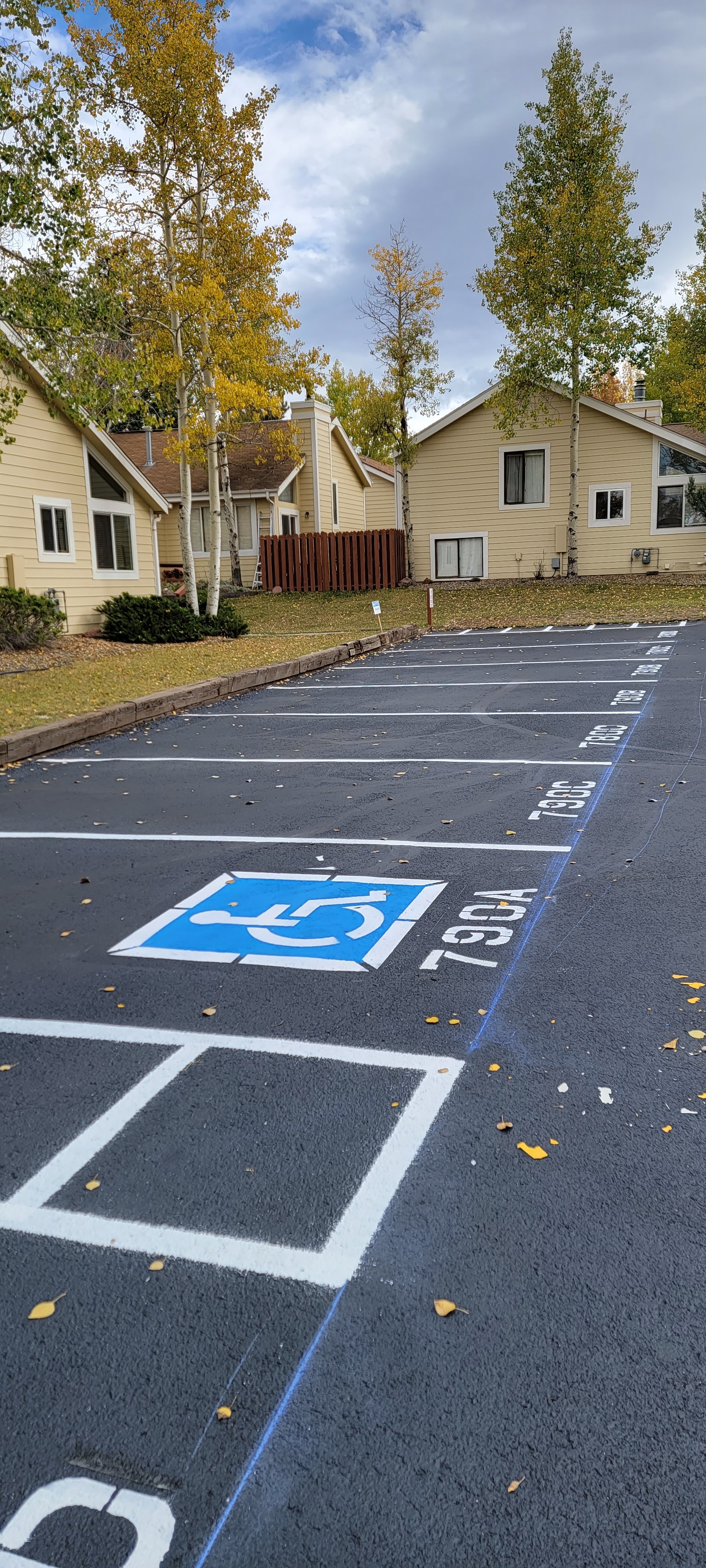 Parking lot striping project 37 by Big Blu's