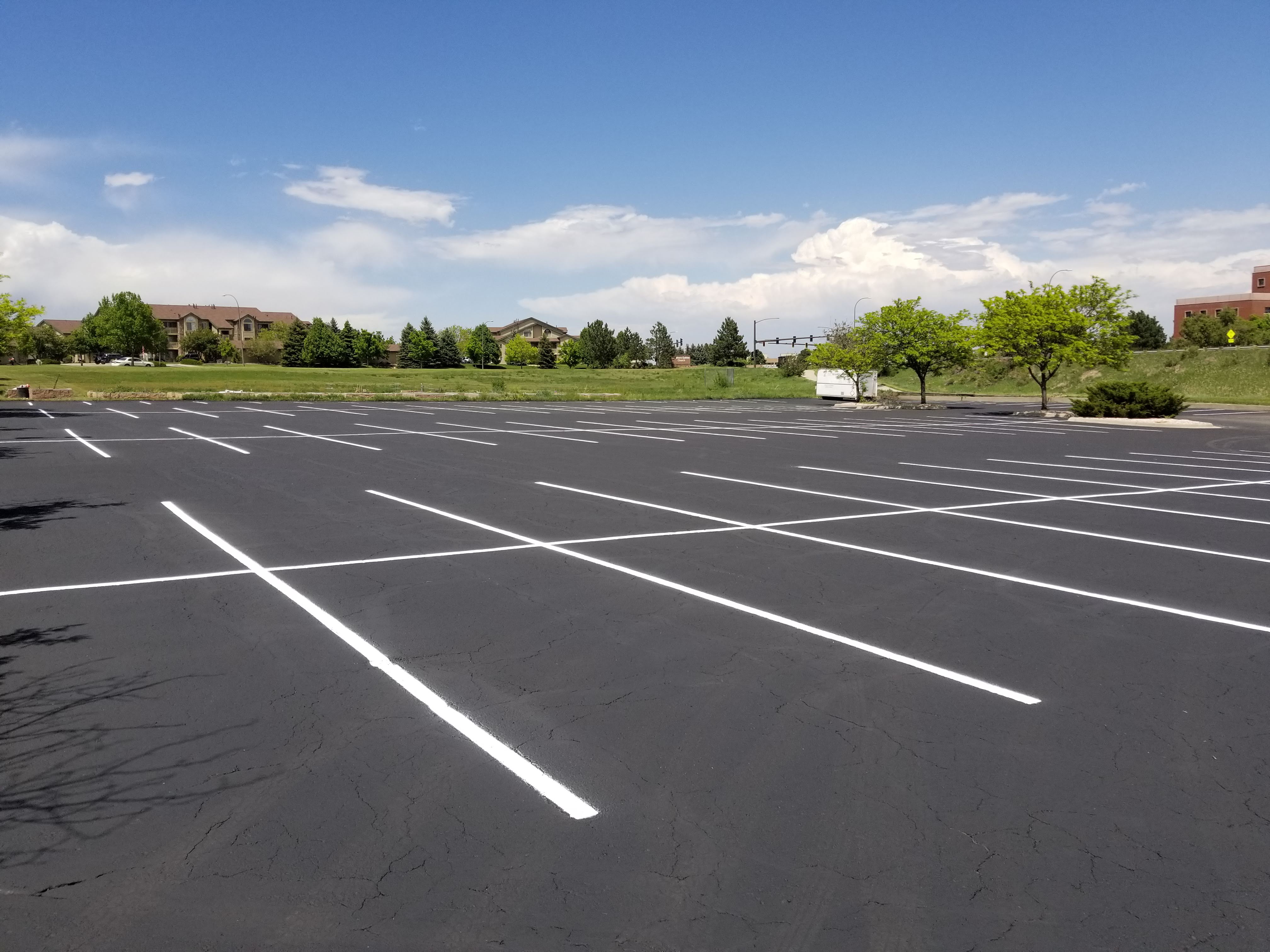 Parking lot striping project 22 by Big Blu's