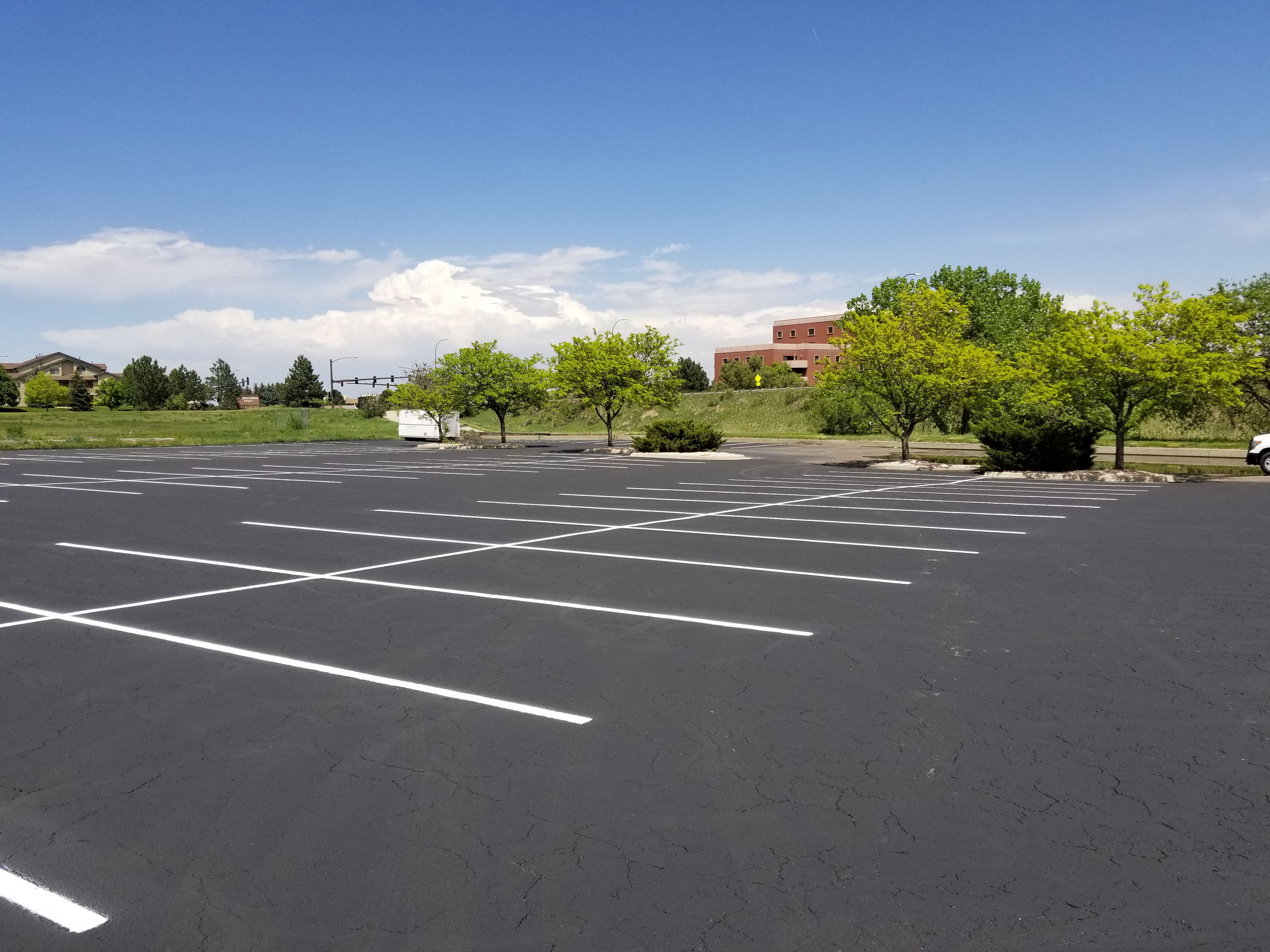 Parking lot striping project 24 by Big Blu's