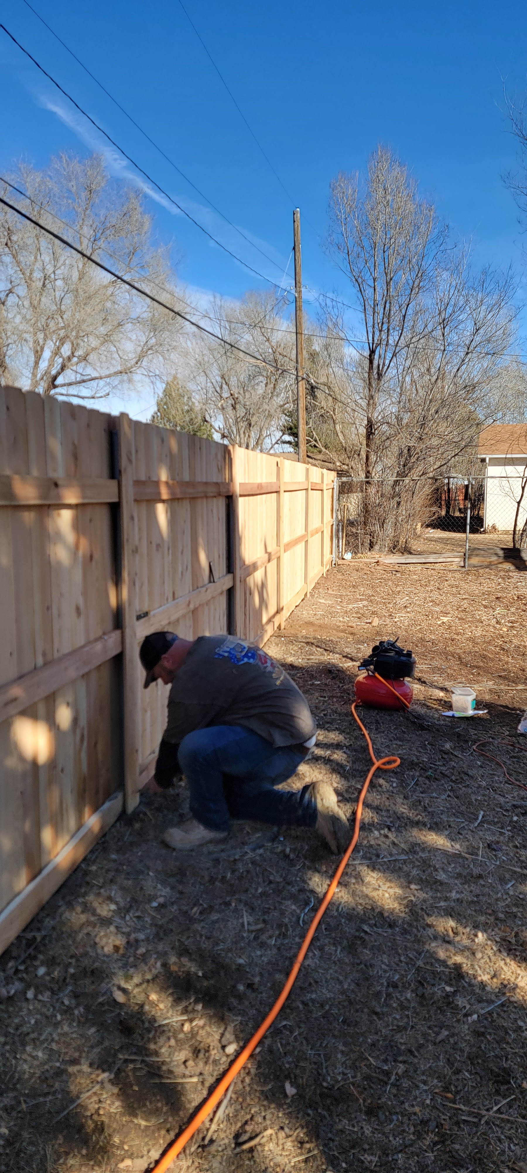 Big Blu's fencing project 70 in Colorado Springs