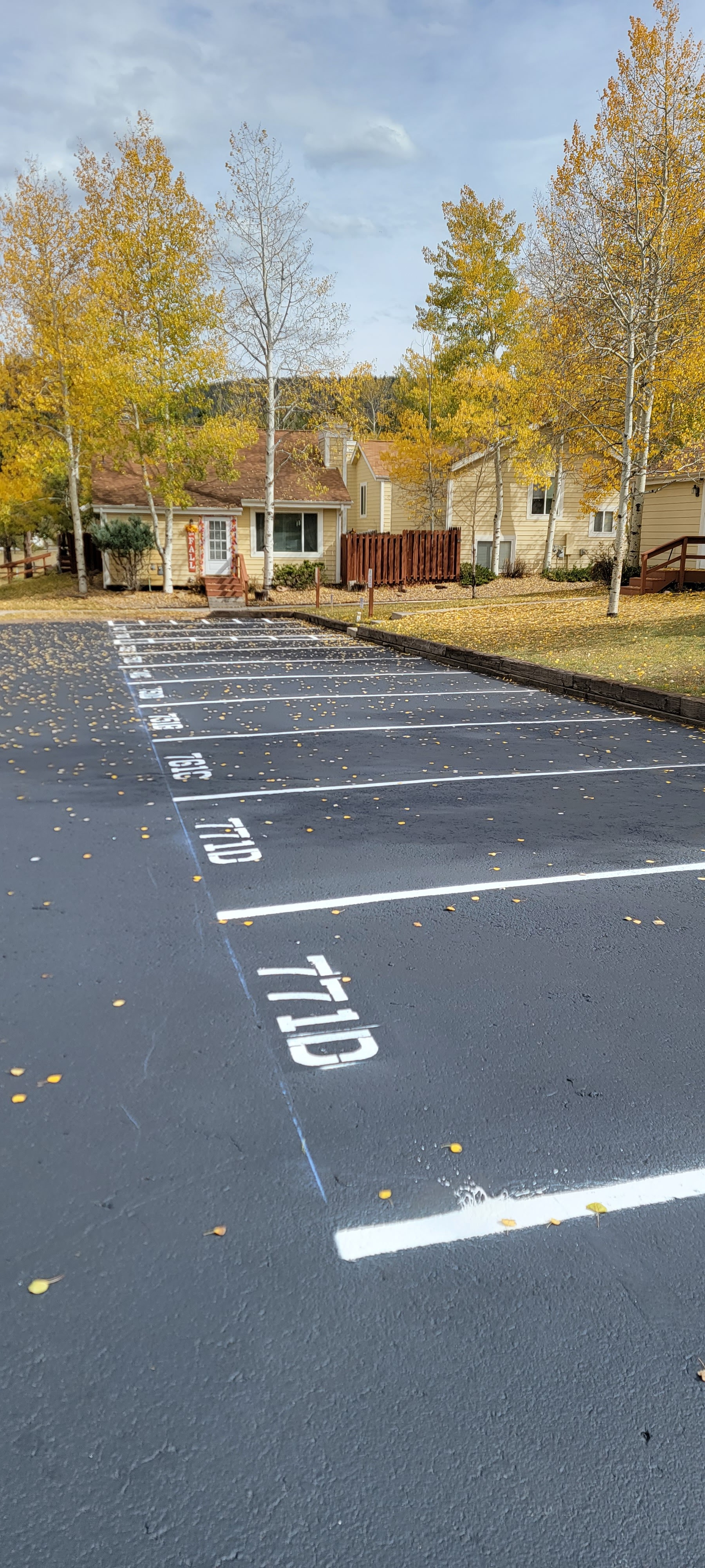 Parking lot striping project 44 by Big Blu's