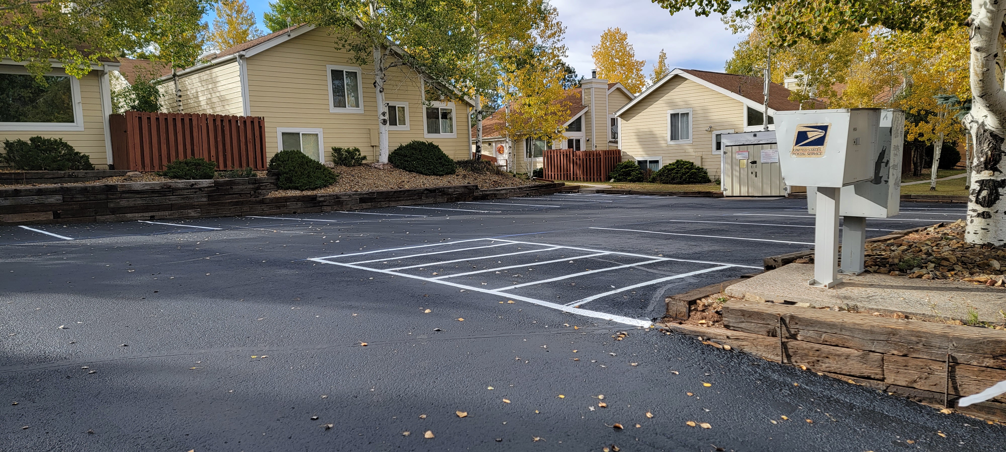 Parking lot striping project 41 by Big Blu's
