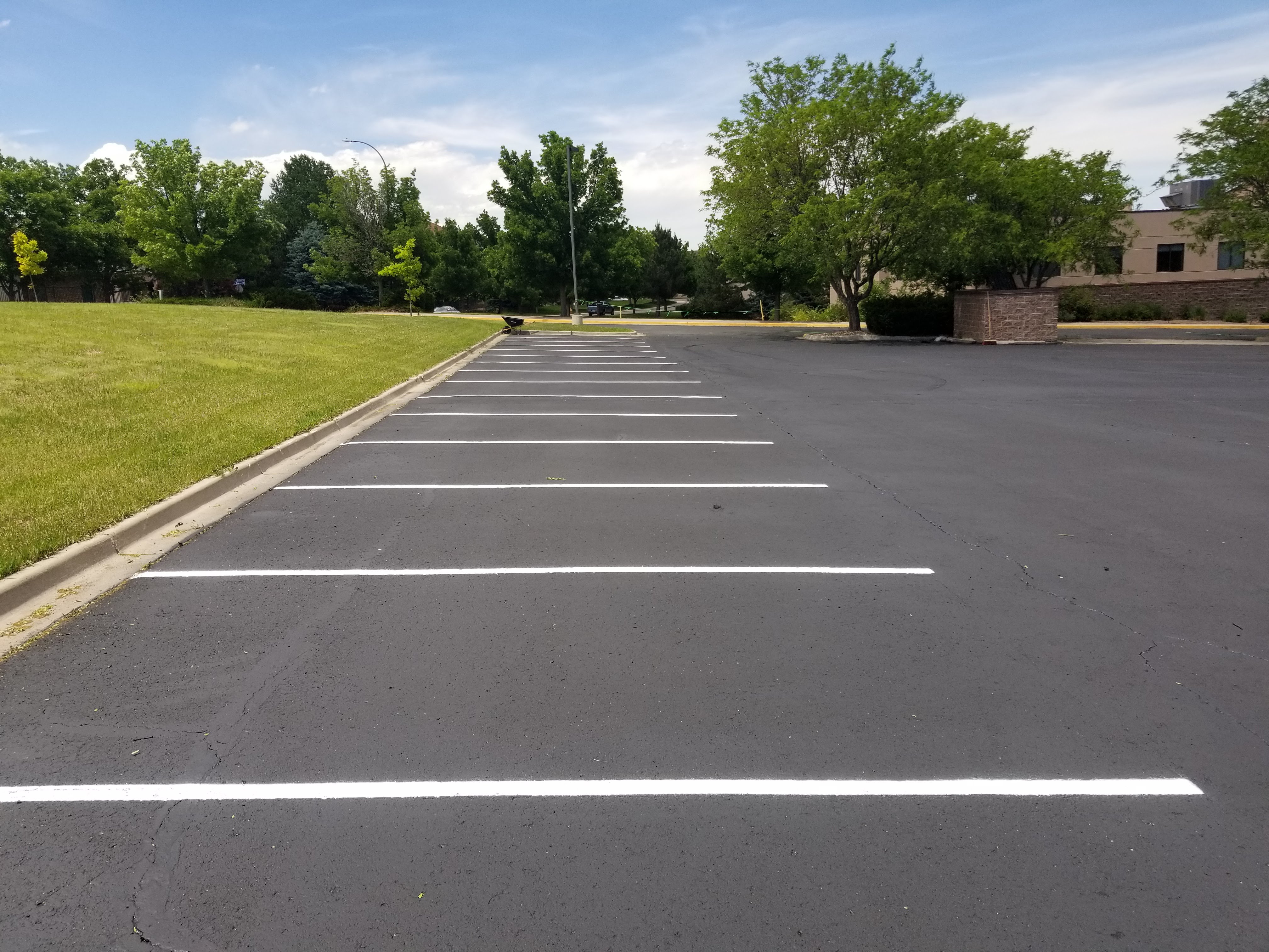Parking lot striping project 25 by Big Blu's
