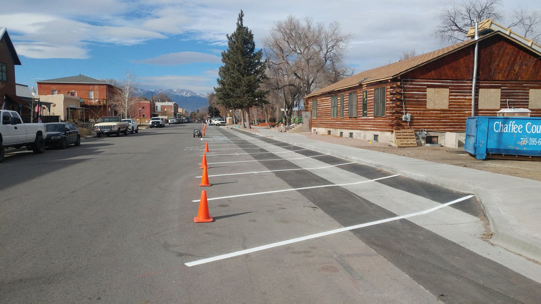 Parking lot striping project 6 by Big Blu's
