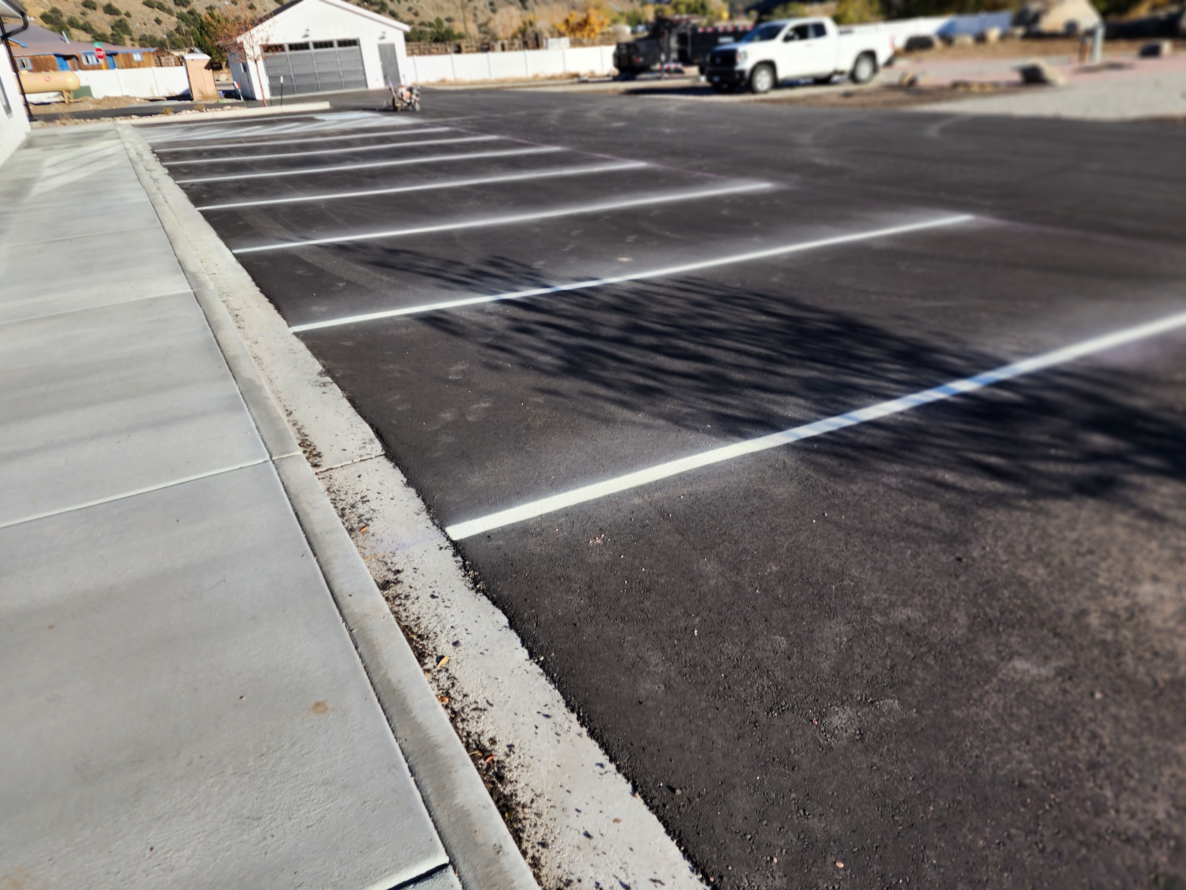 Parking lot striping project 53 by Big Blu's