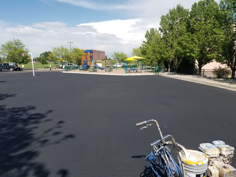 Parking lot striping project 9 by Big Blu's