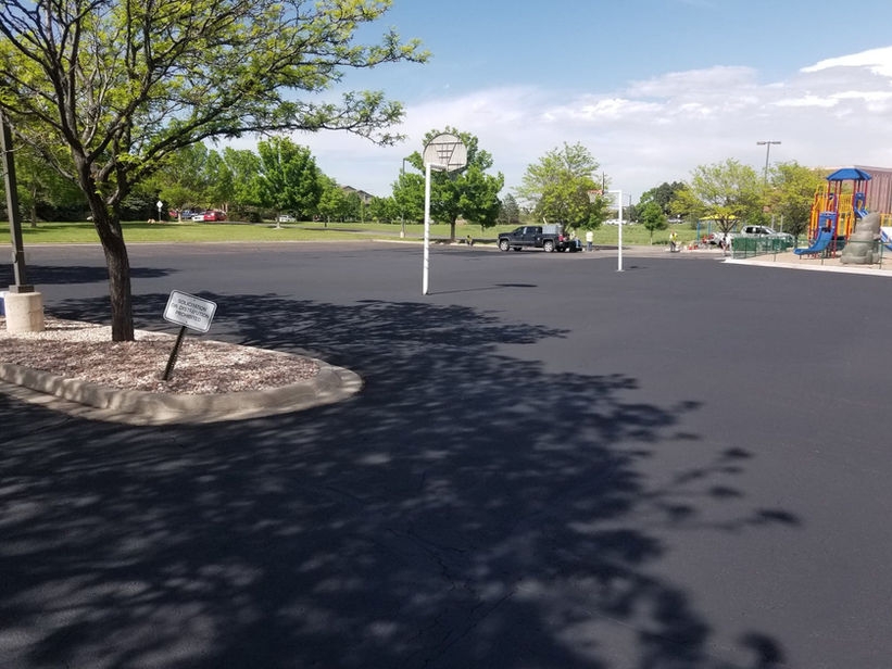 Parking lot striping project 4 by Big Blu's