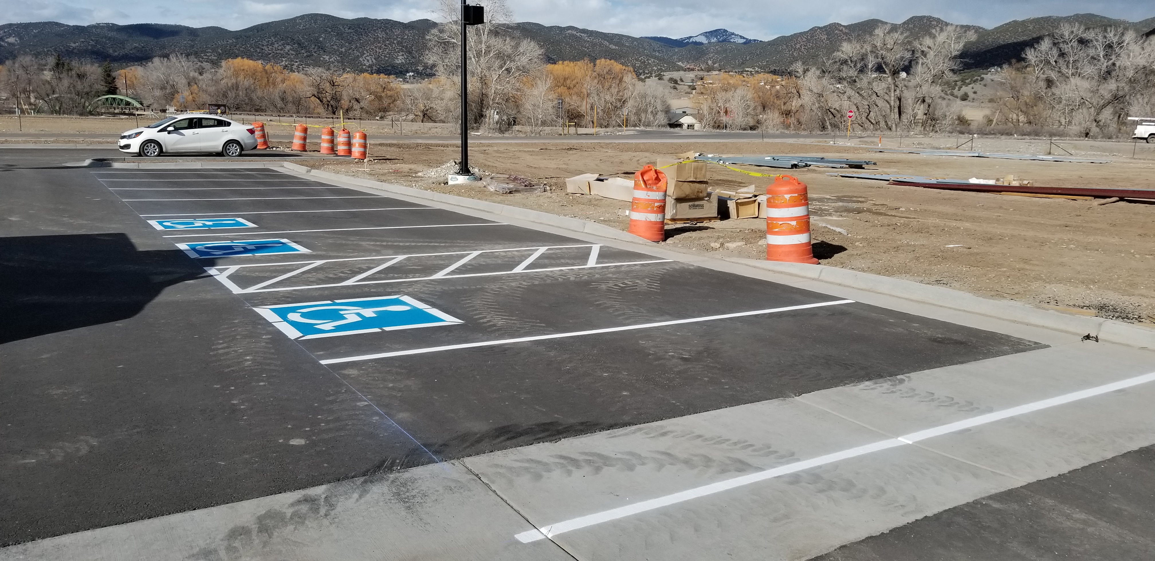 Parking lot striping project 30 by Big Blu's