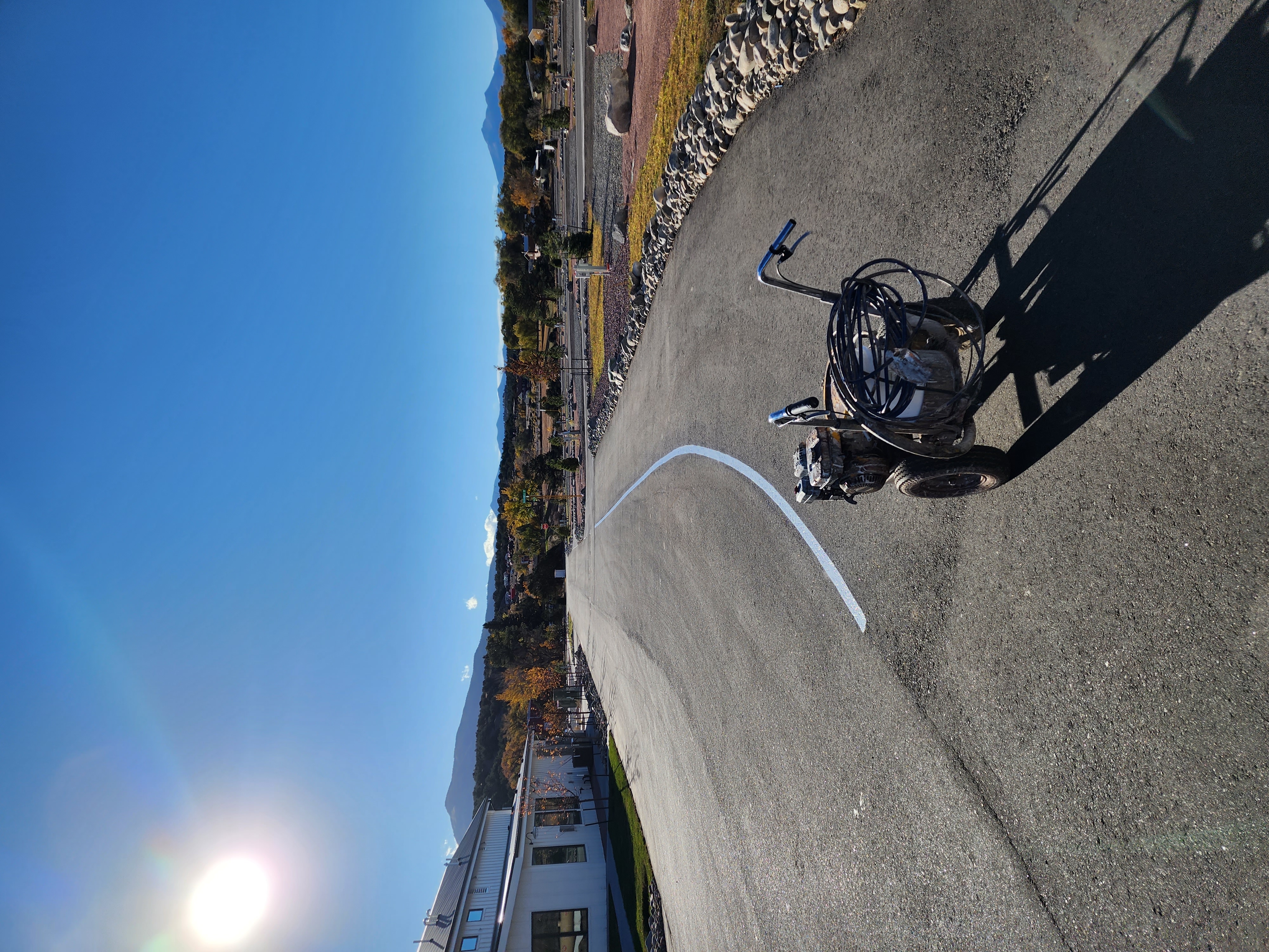 Parking lot striping project 52 by Big Blu's