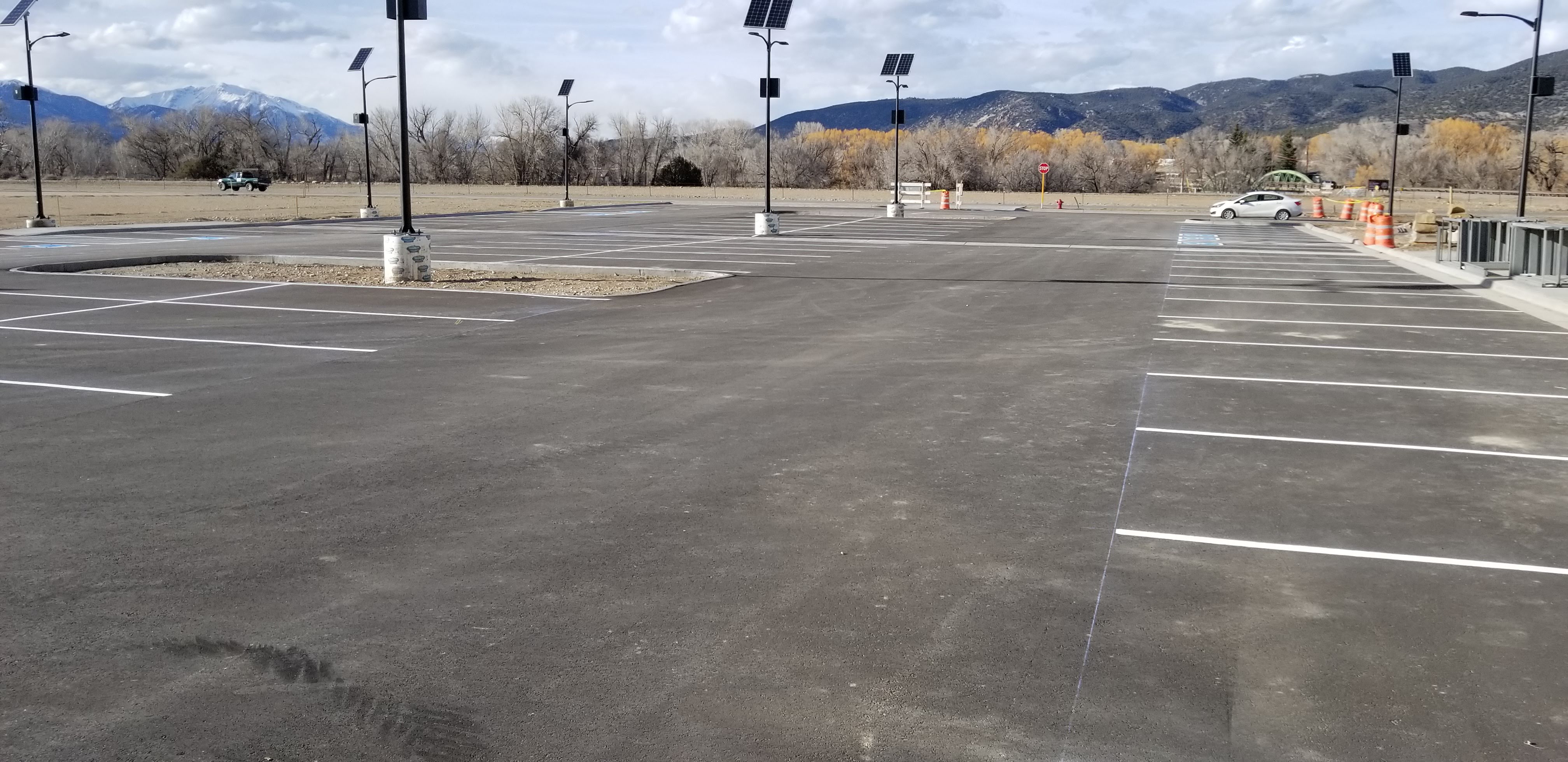 Parking lot striping project 35 by Big Blu's