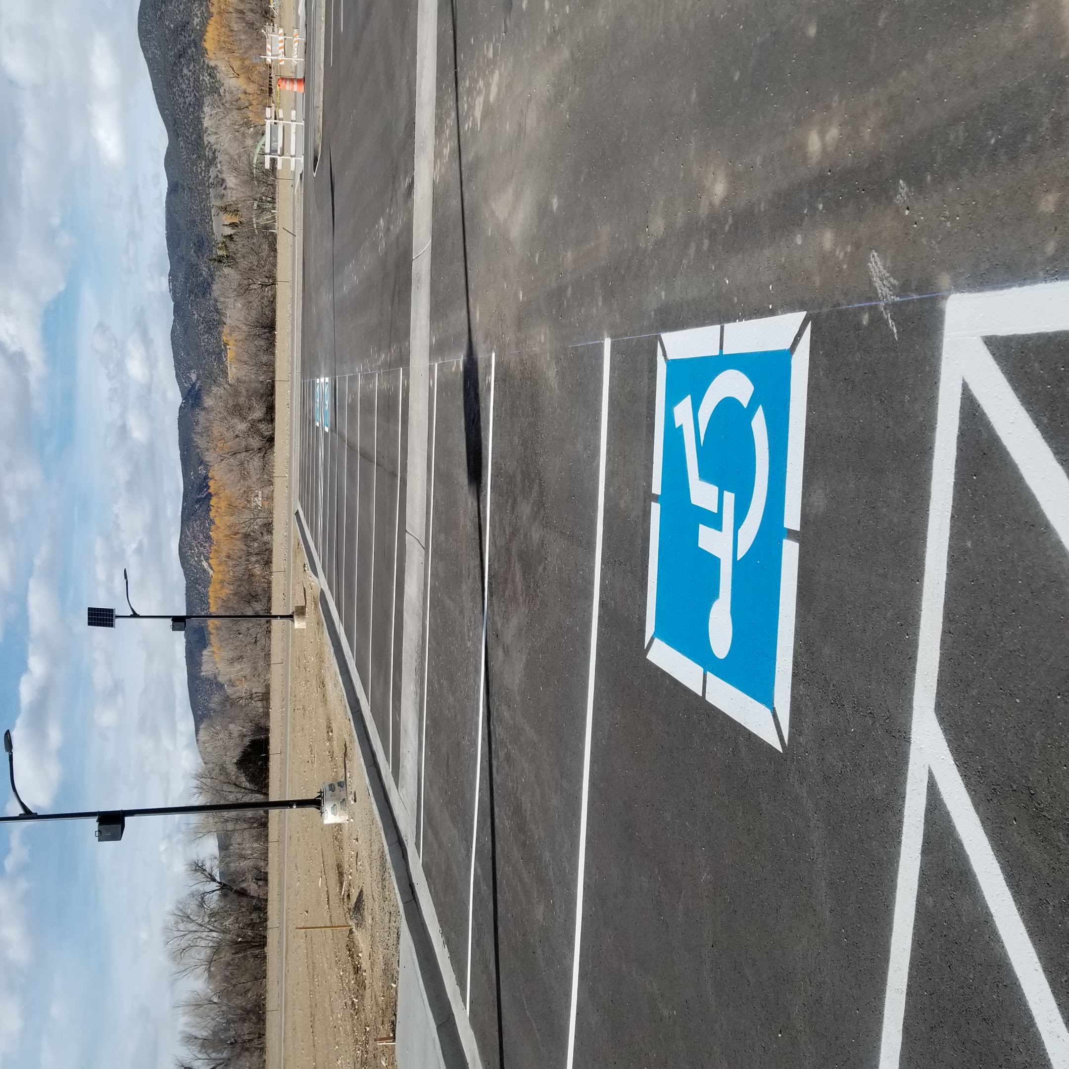Parking lot striping project 32 by Big Blu's