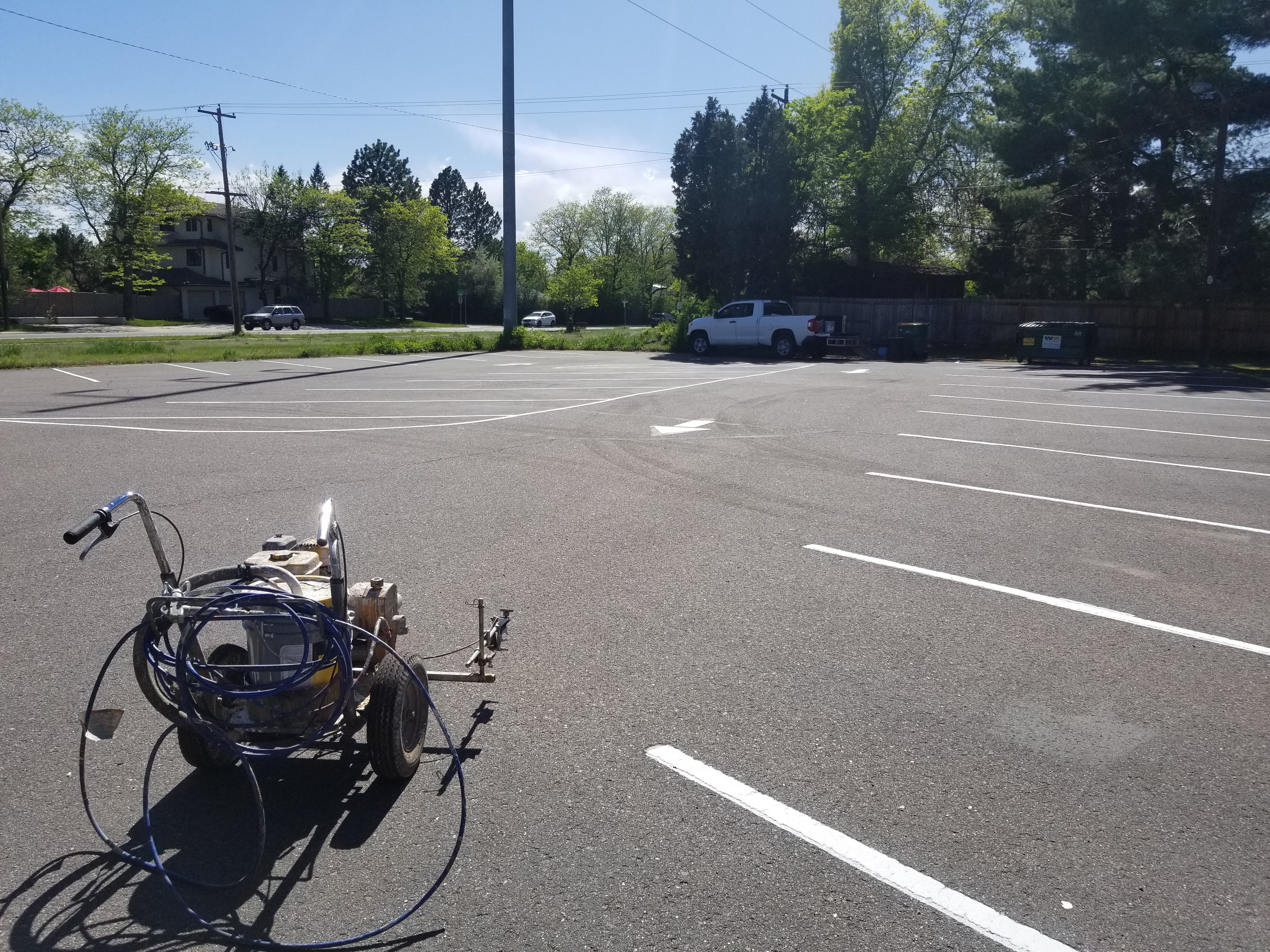Parking lot striping project 17 by Big Blu's