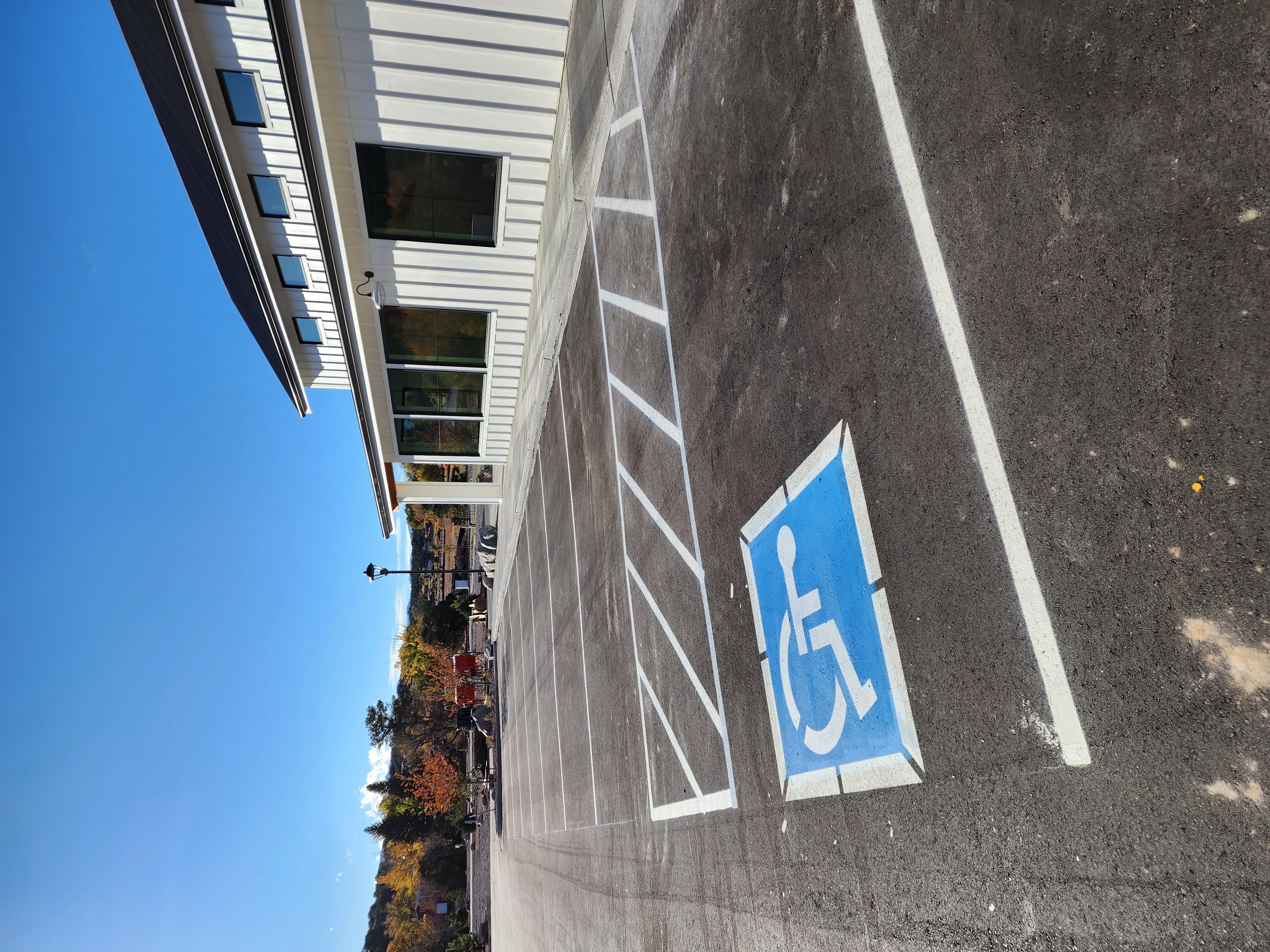 Parking lot striping project 58 by Big Blu's
