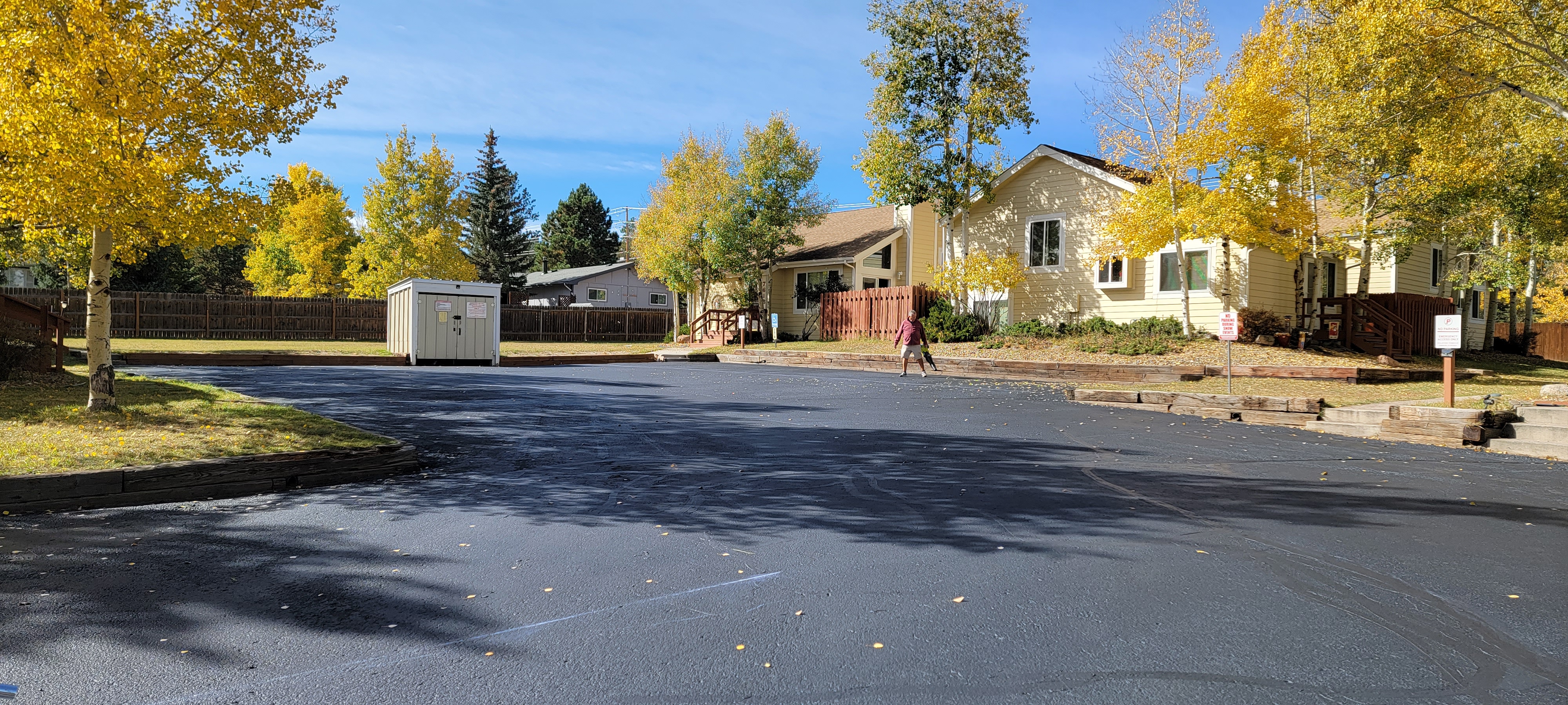 Parking lot striping project 43 by Big Blu's