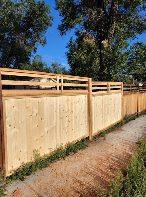 Big Blu's fencing project 15 in Colorado Springs