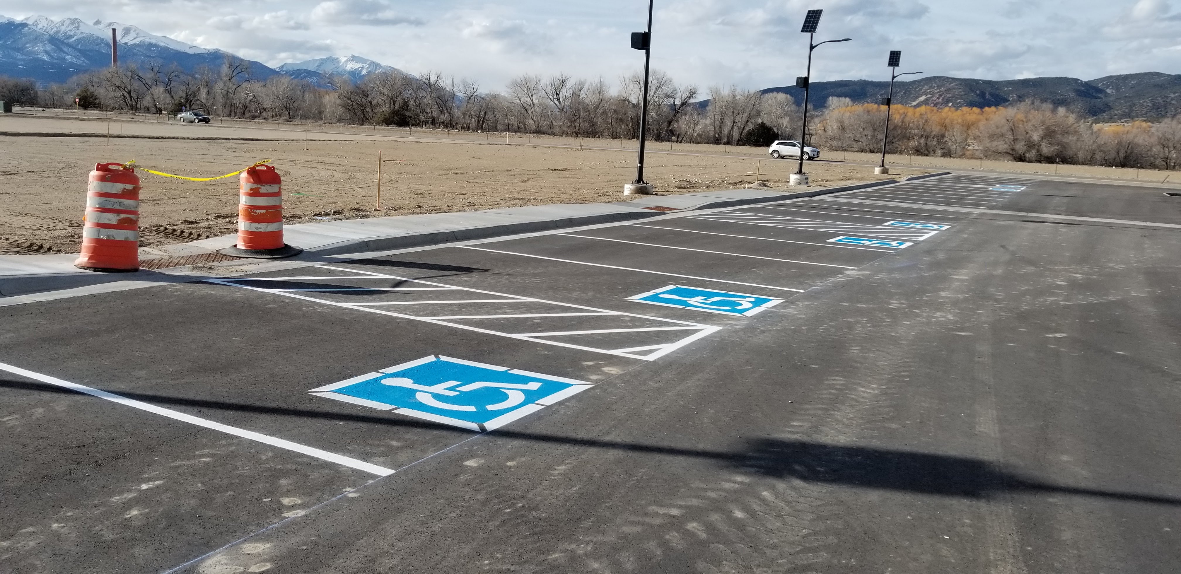 Parking lot striping project 34 by Big Blu's