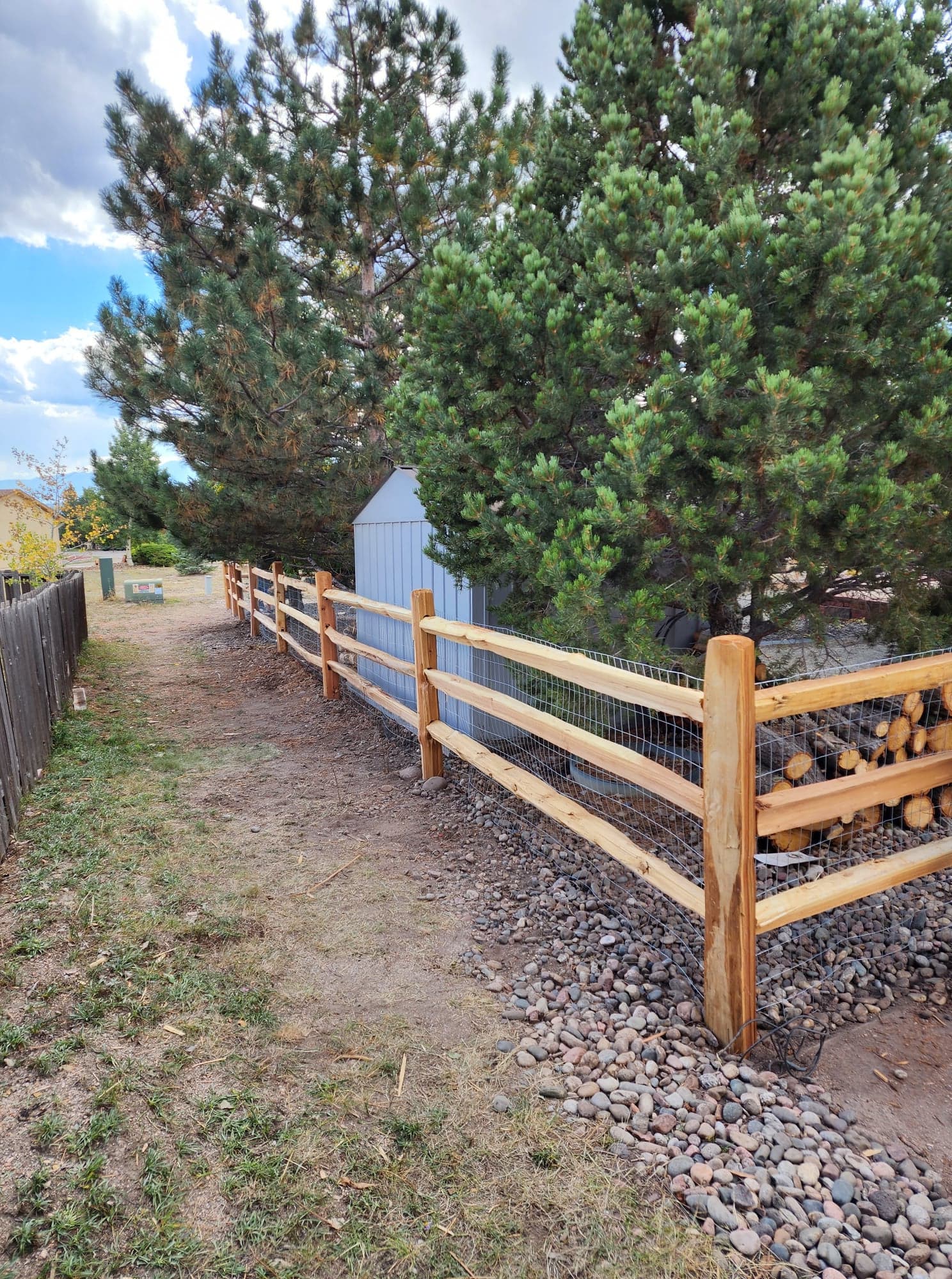 Big Blu's fencing project 24 in Colorado Springs