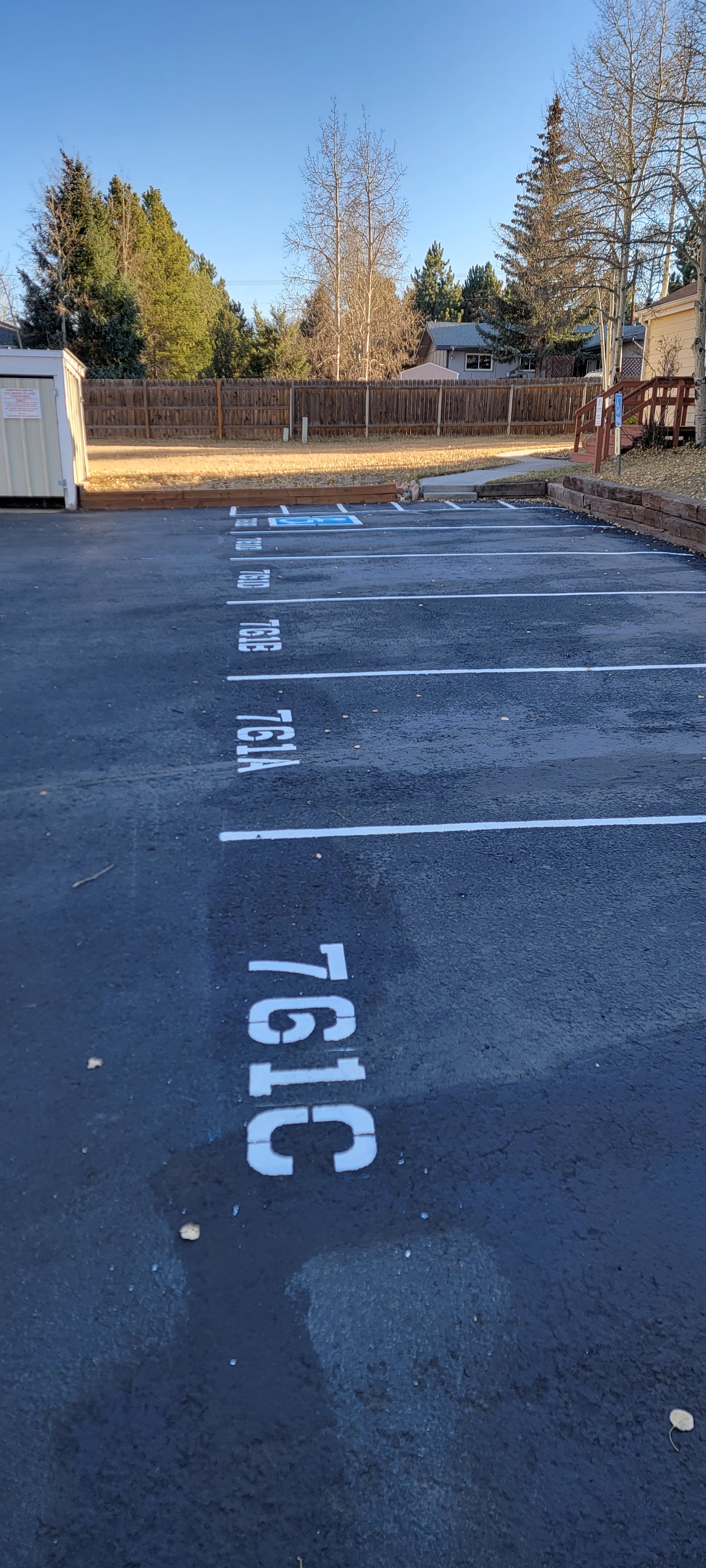 Parking lot striping project 48 by Big Blu's