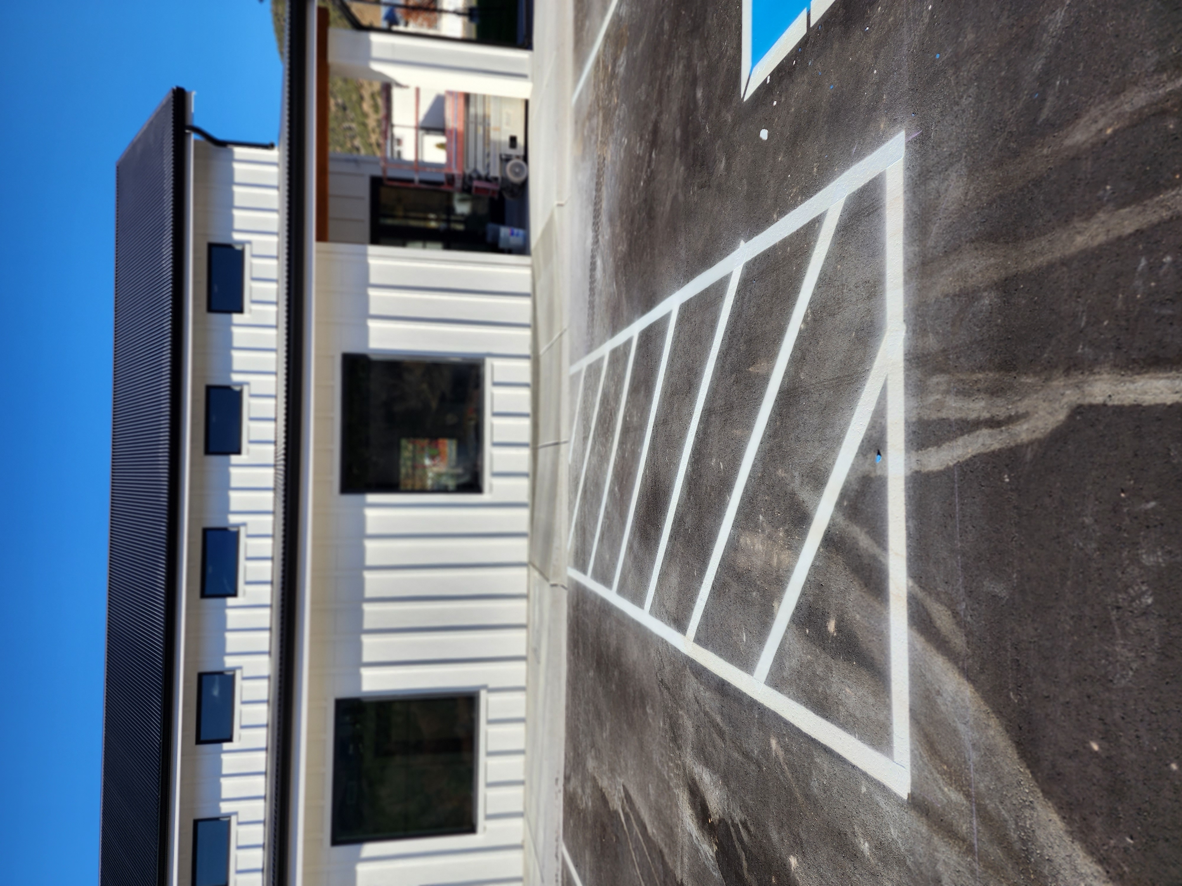 Parking lot striping project 55 by Big Blu's