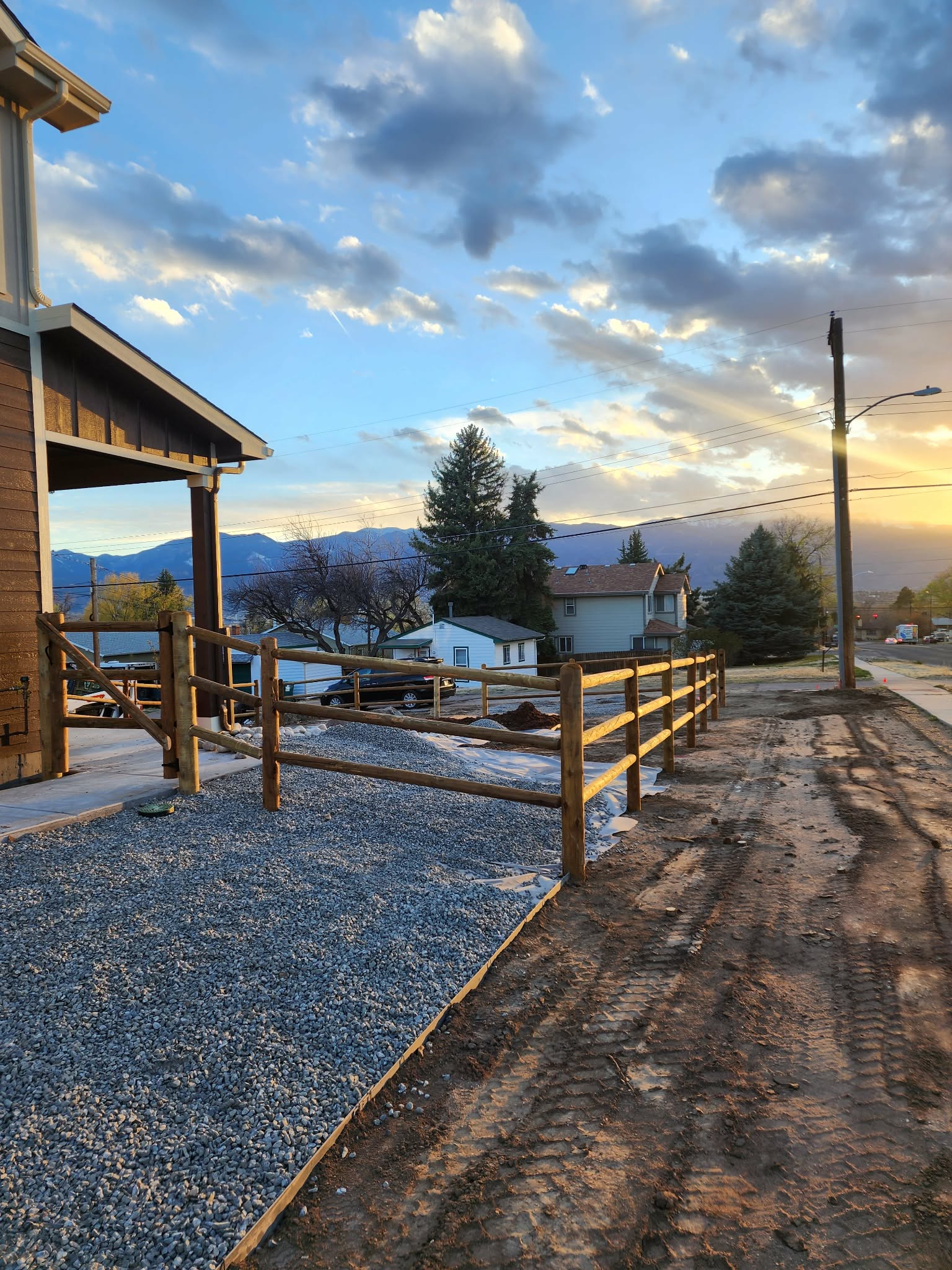 Big Blu's fencing project 43 in Colorado Springs