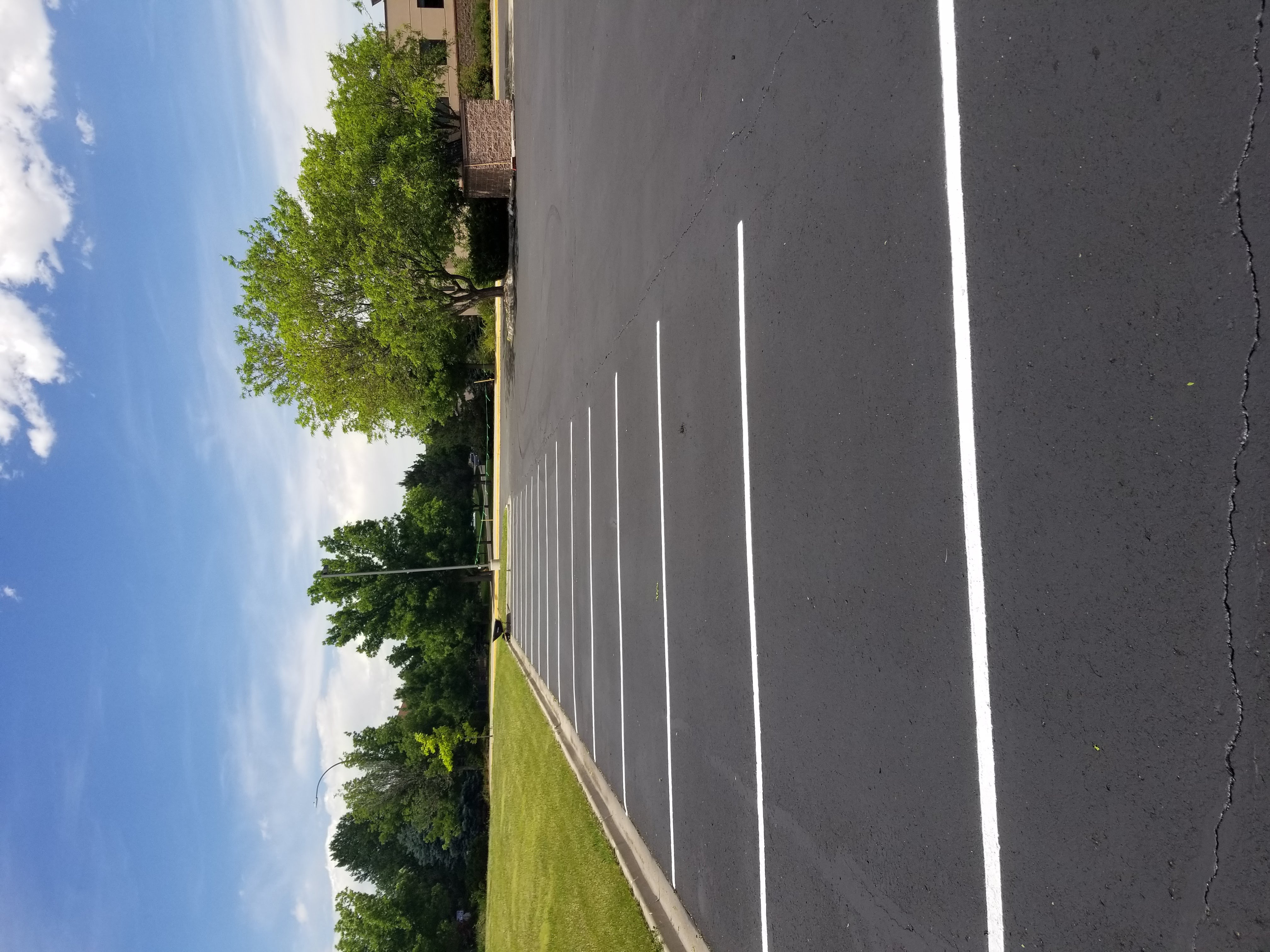 Parking lot striping project 26 by Big Blu's
